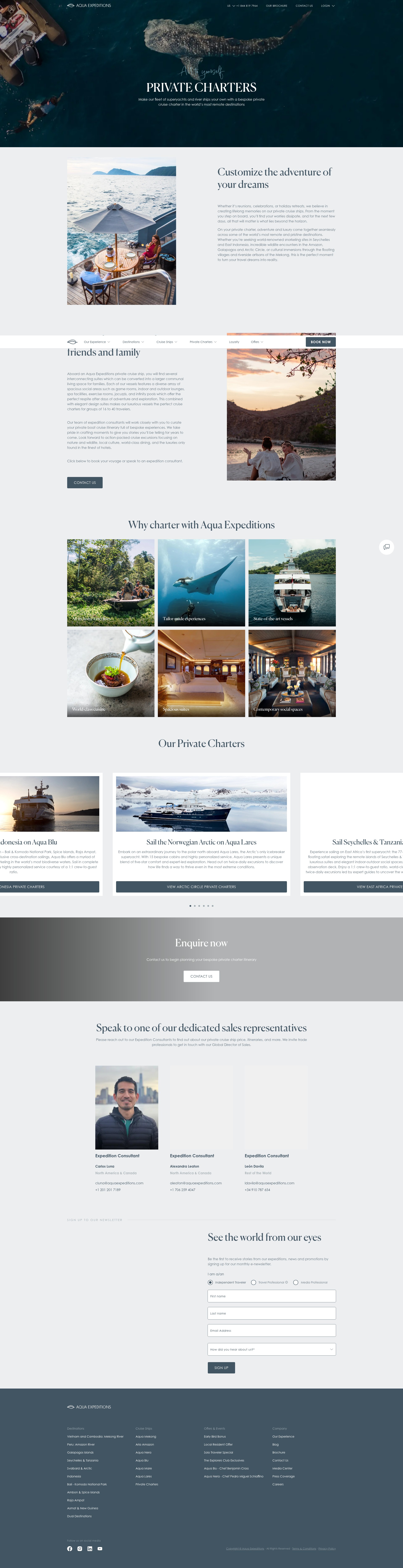 Screenshot of www.aquaexpeditions.com