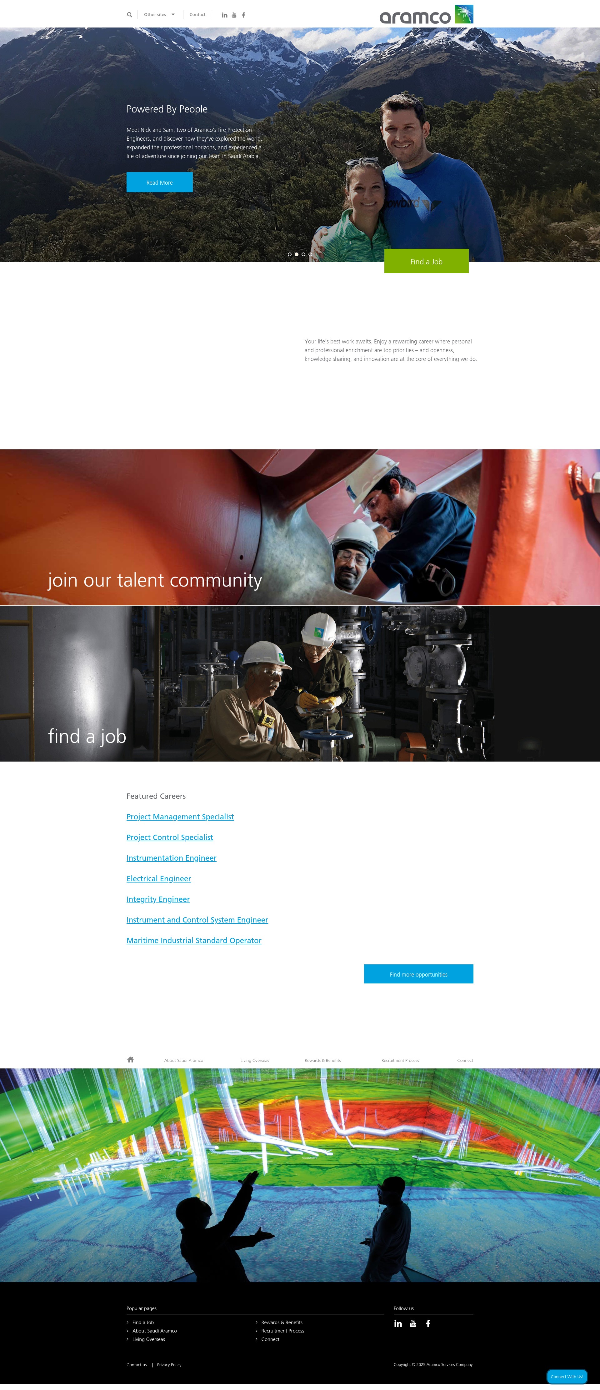 Screenshot of www.aramco.jobs