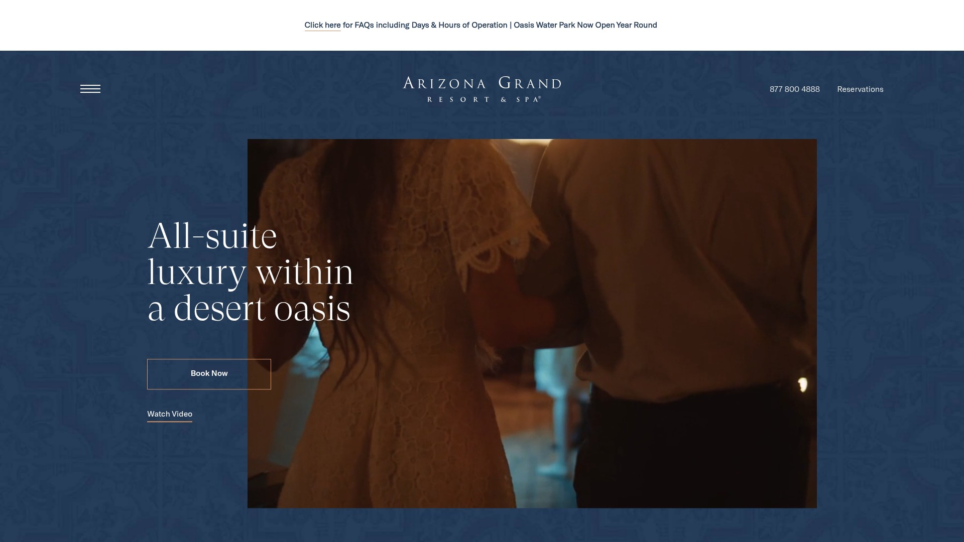 Screenshot of www.arizonagrandresort.com