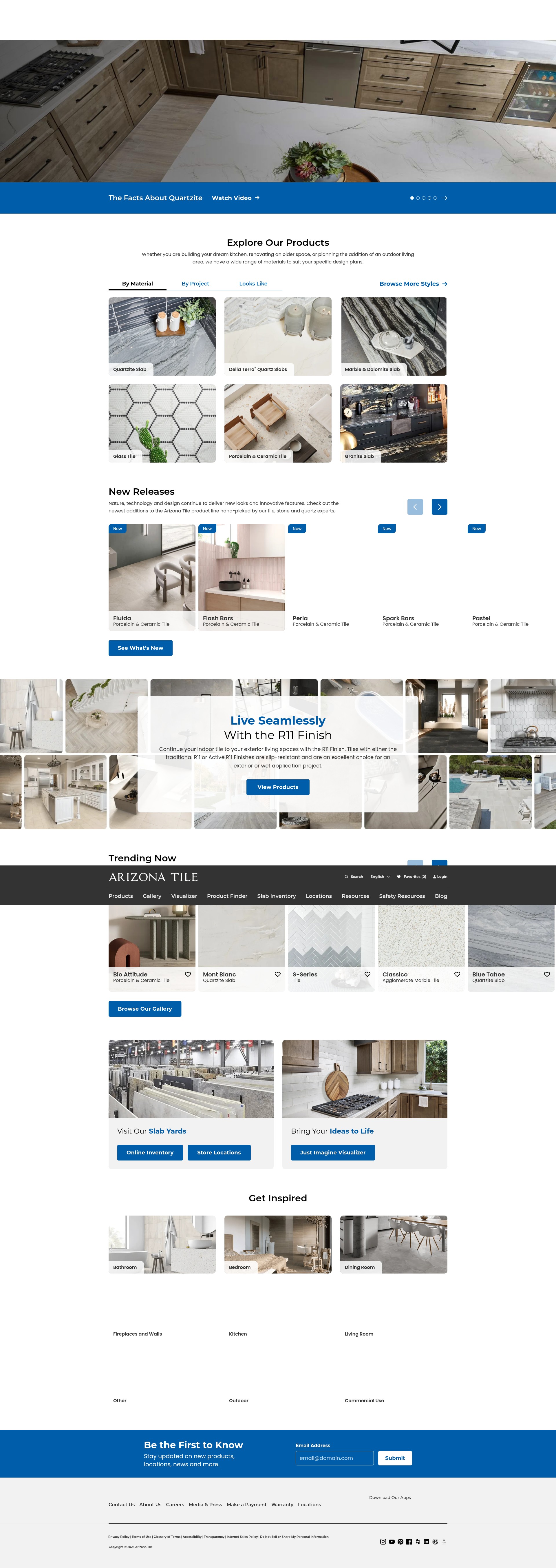 Screenshot of www.arizonatile.com