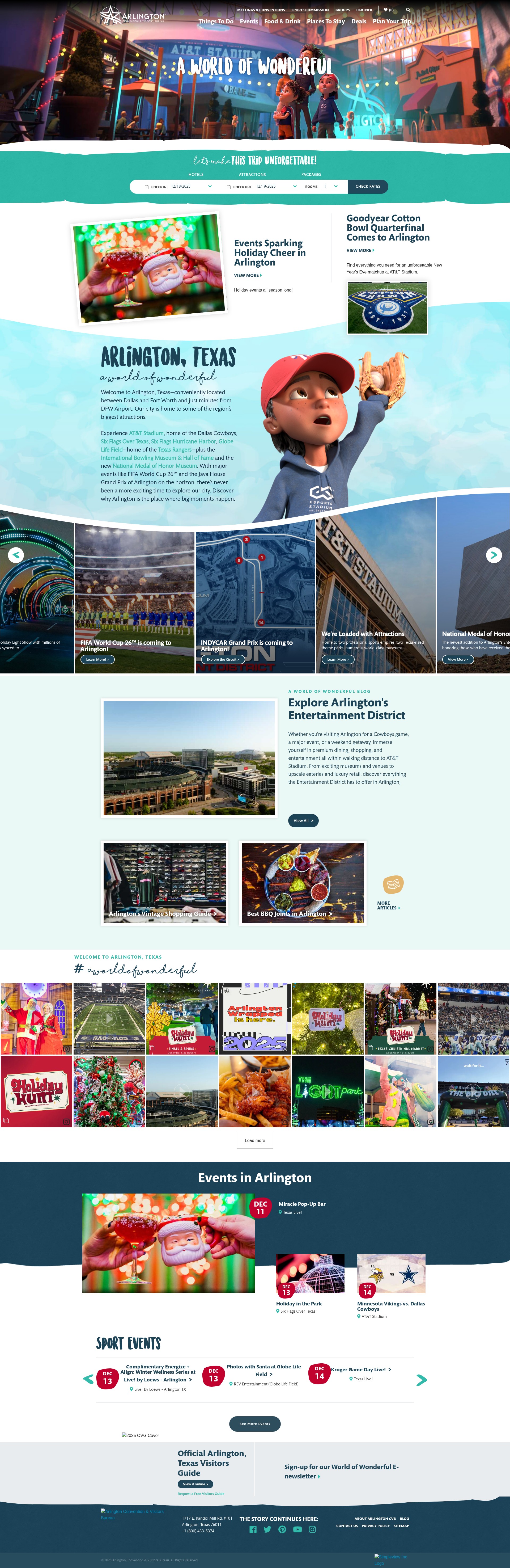 Screenshot of www.arlington.org