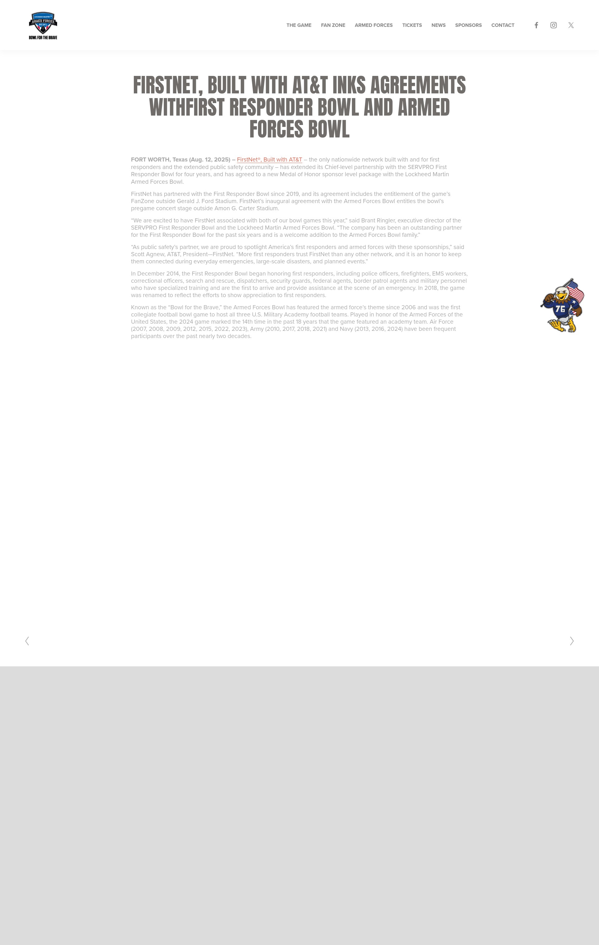 Screenshot of www.armedforcesbowl.com