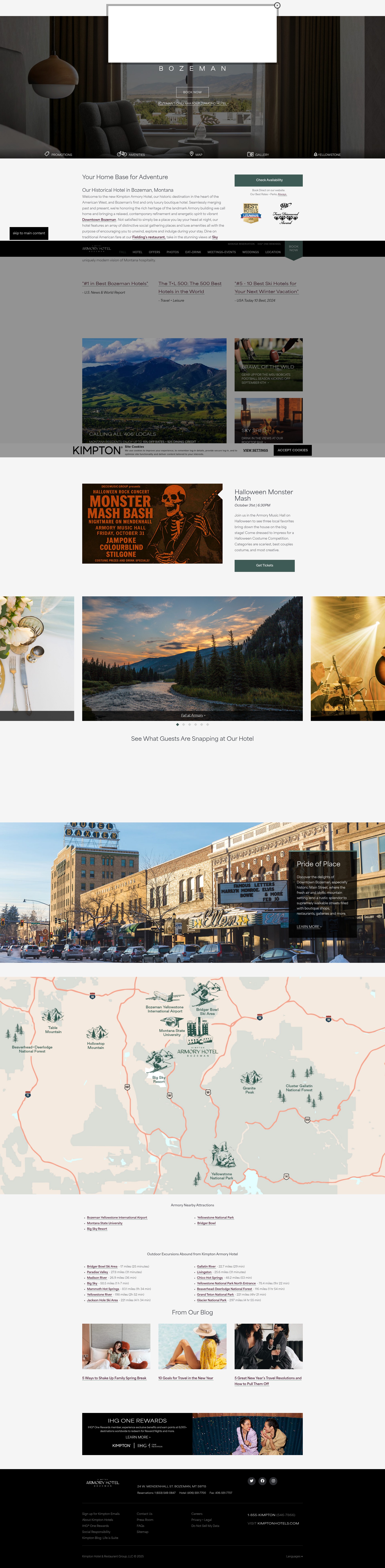 Screenshot of www.armoryhotelbzn.com