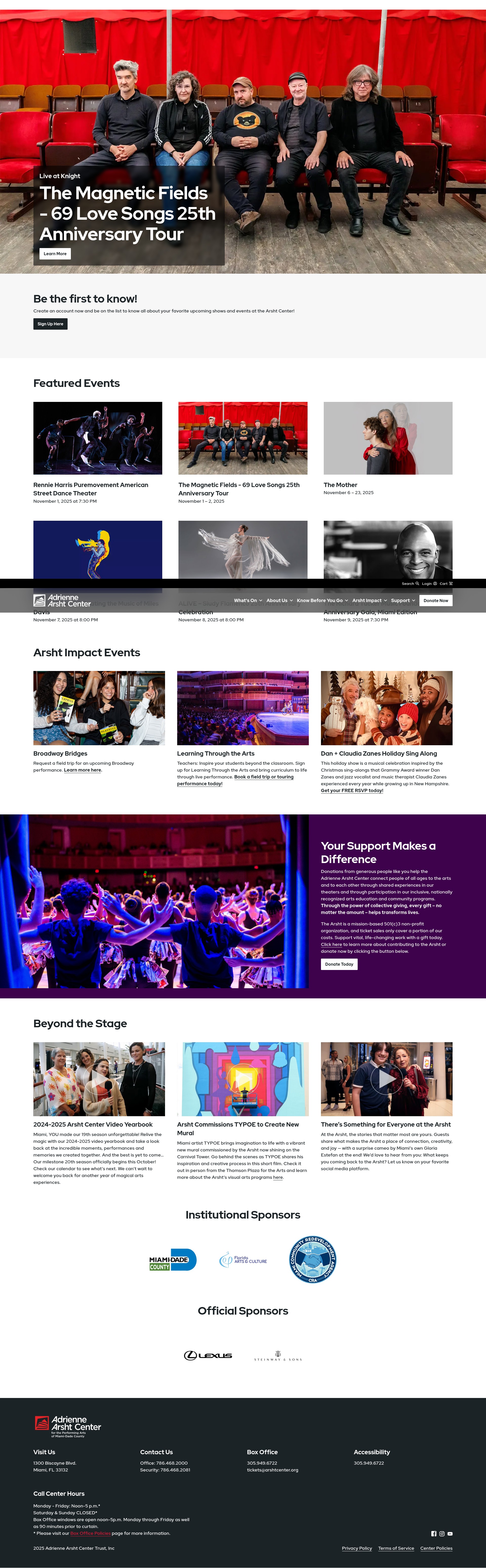 Screenshot of www.arshtcenter.org