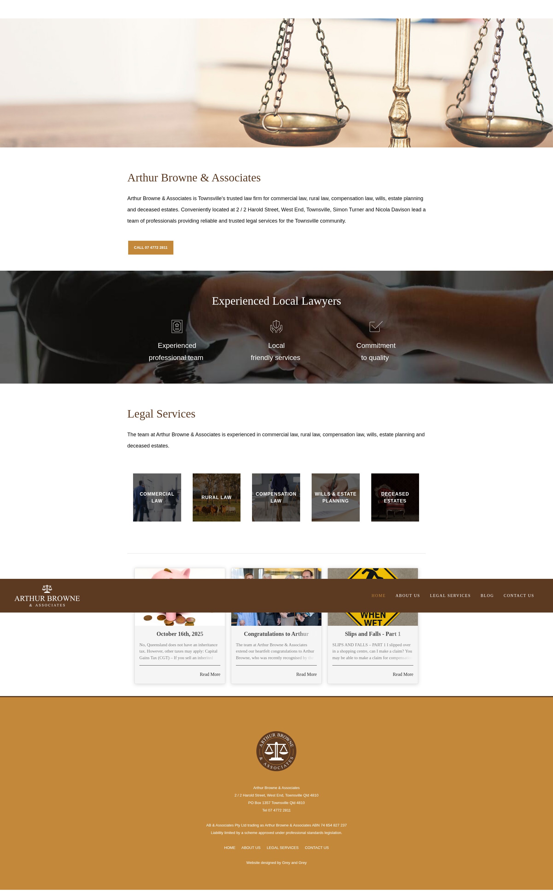 Screenshot of www.arthurbrowne.com.au