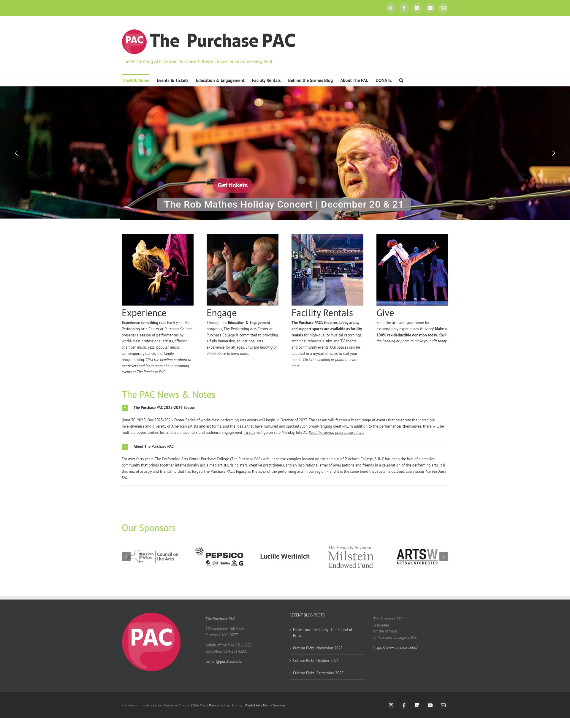 Screenshot of www.artscenter.org