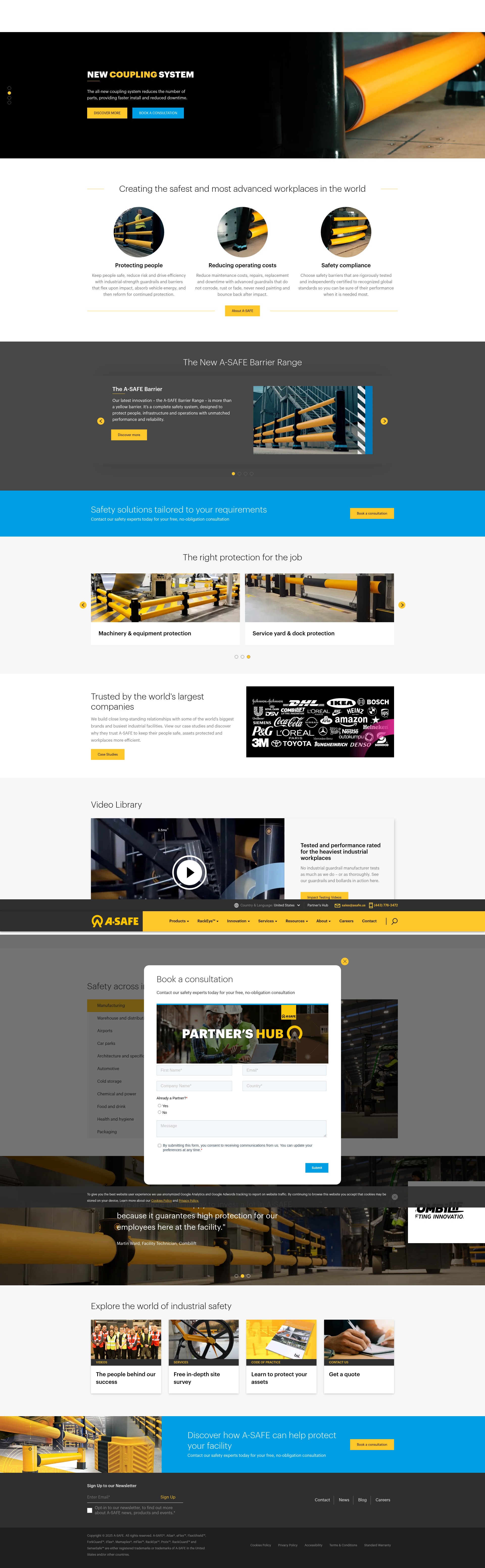 Screenshot of www.asafe.com