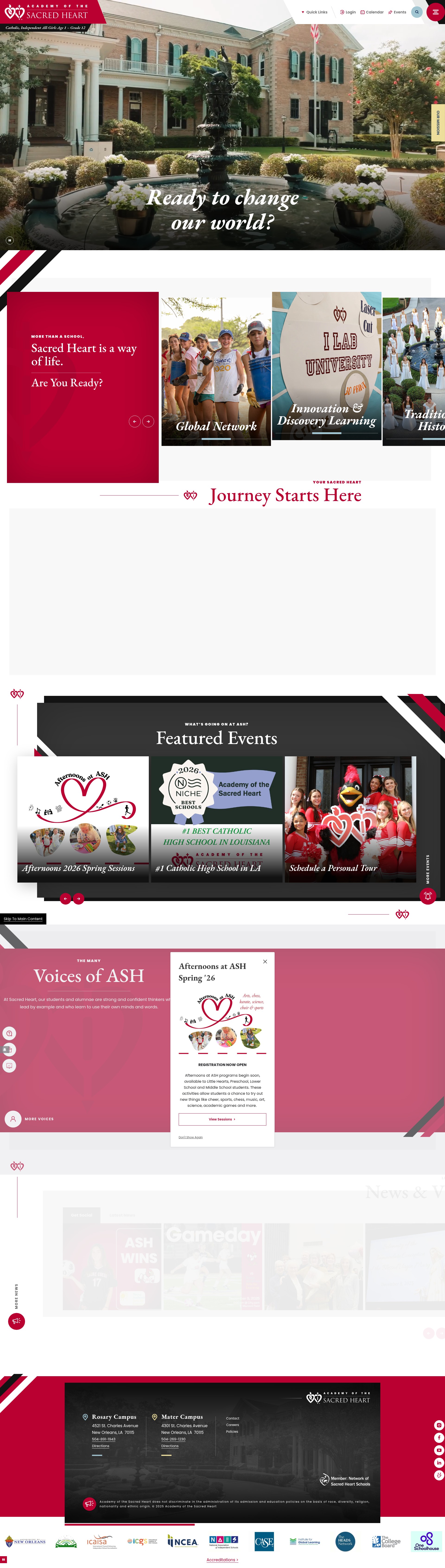 Screenshot of www.ashrosary.org