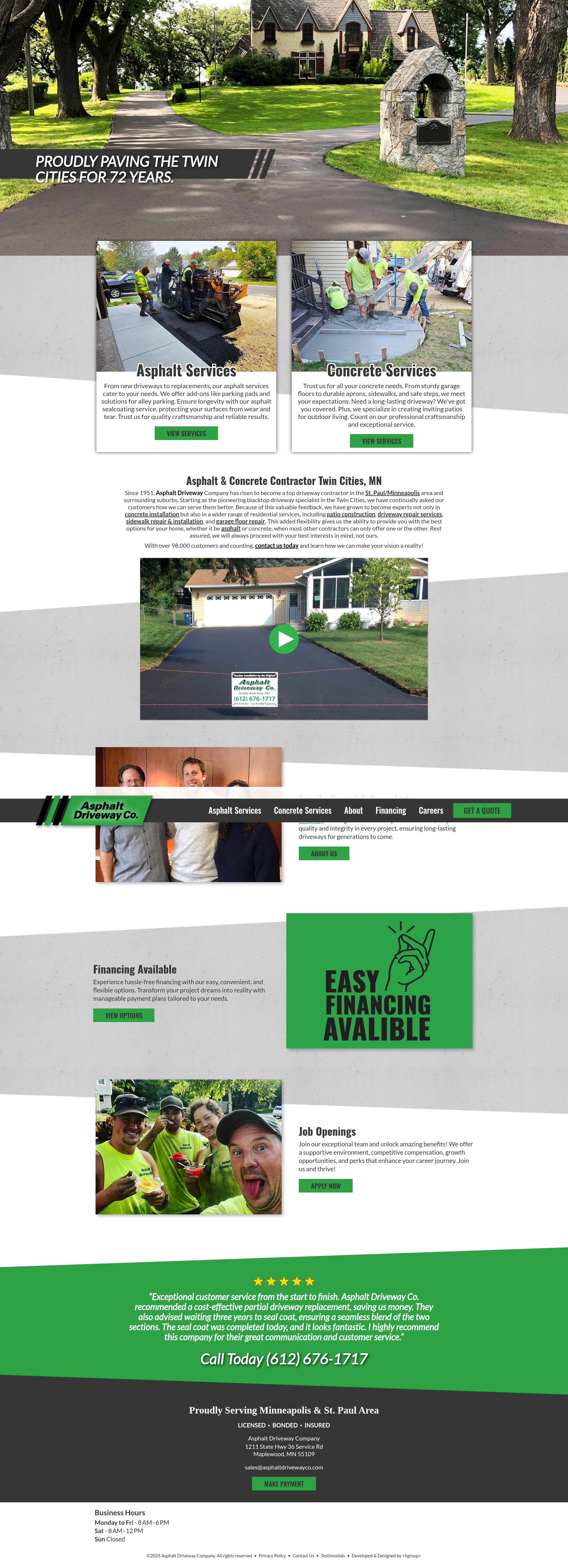 Screenshot of www.asphaltdrivewayco2.com