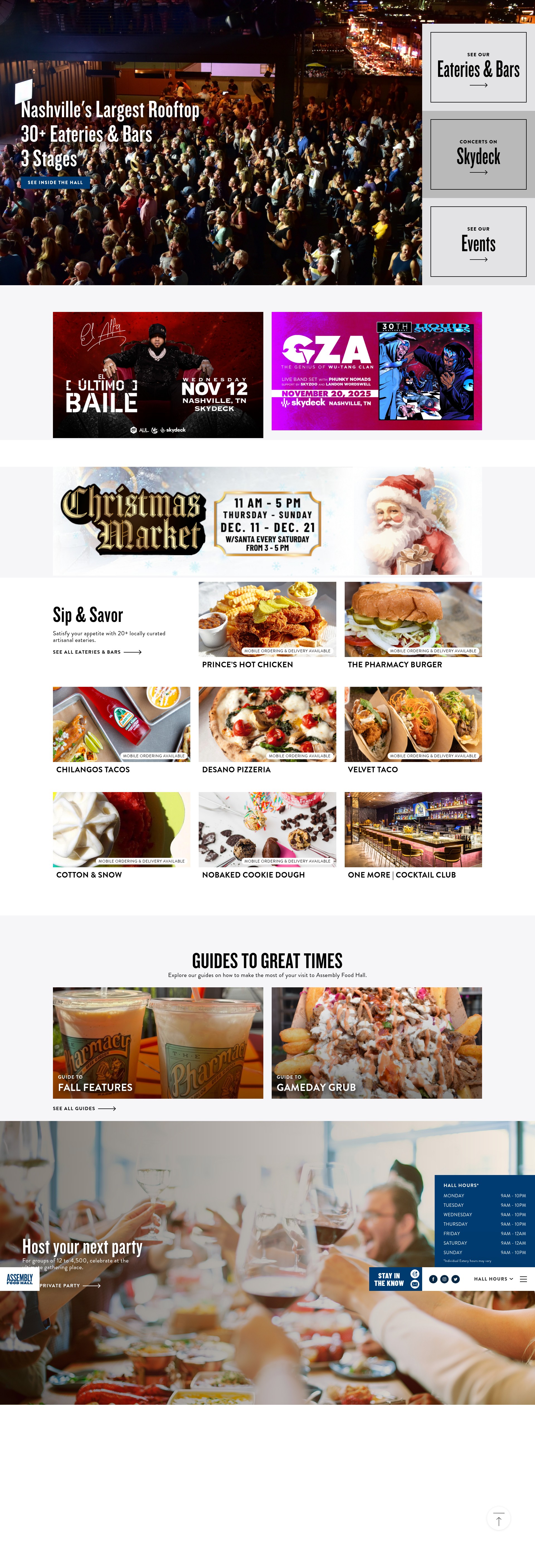 Screenshot of www.assemblyfoodhall.com