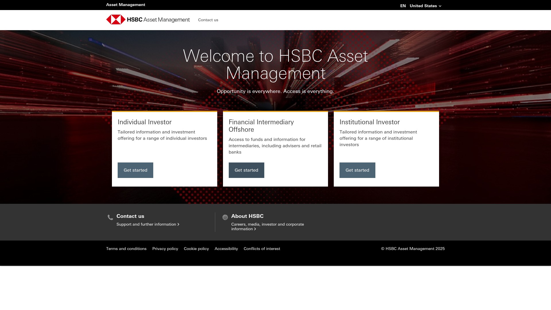 Screenshot of www.assetmanagement.us.hsbc.com