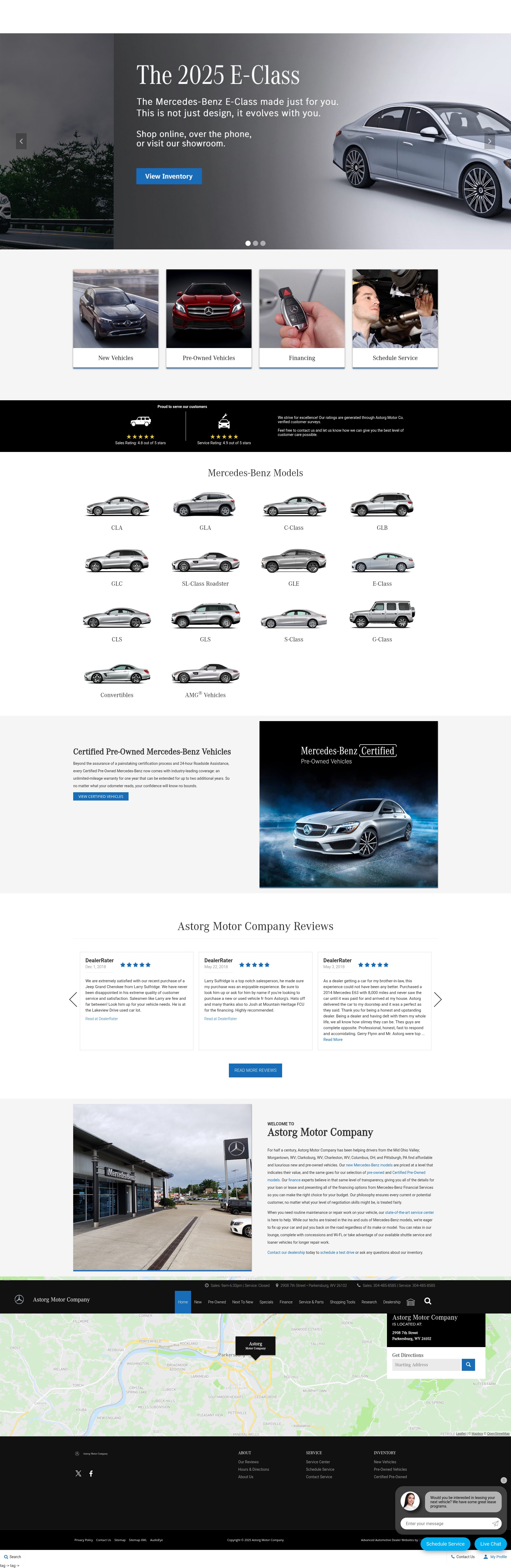 Screenshot of www.astorgmercedesbenz.com