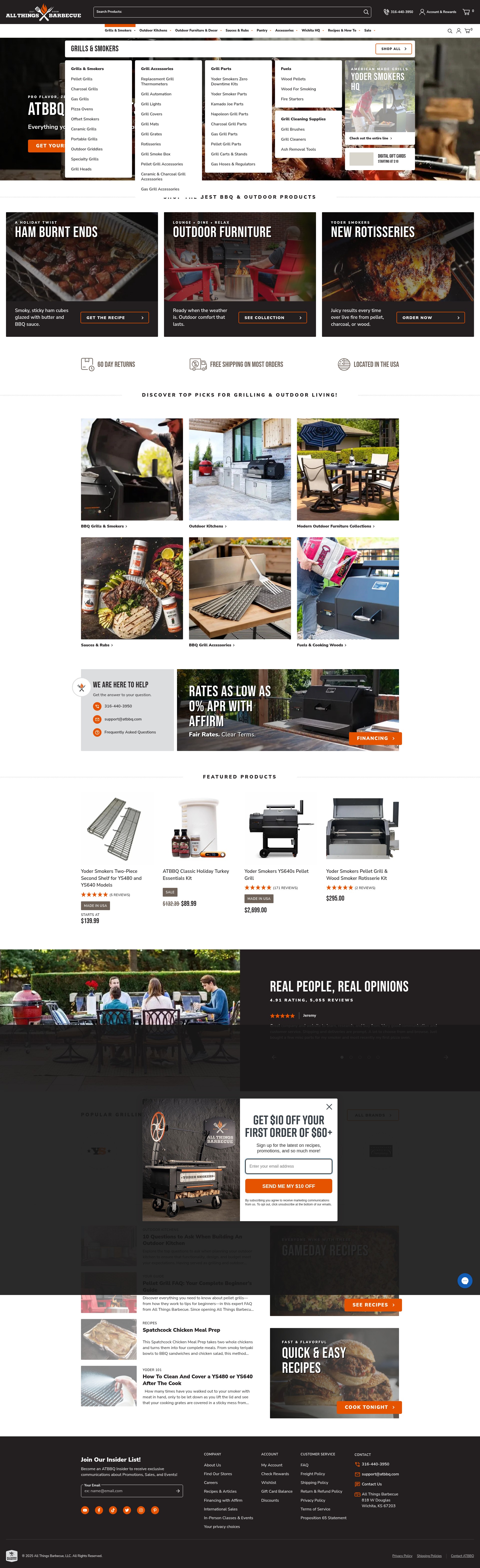 Screenshot of www.atbbq.com
