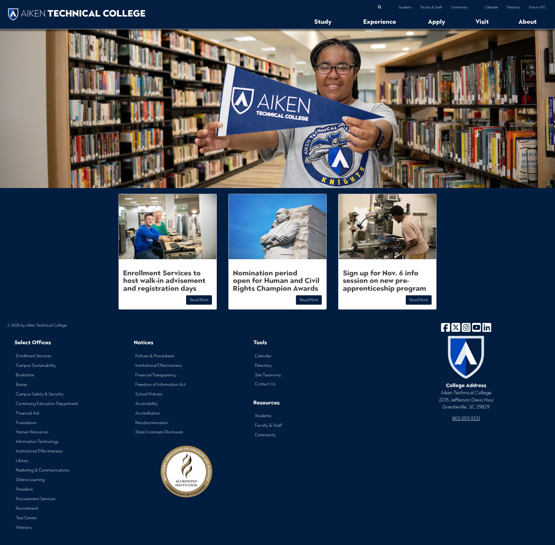 Screenshot of www.atc.edu