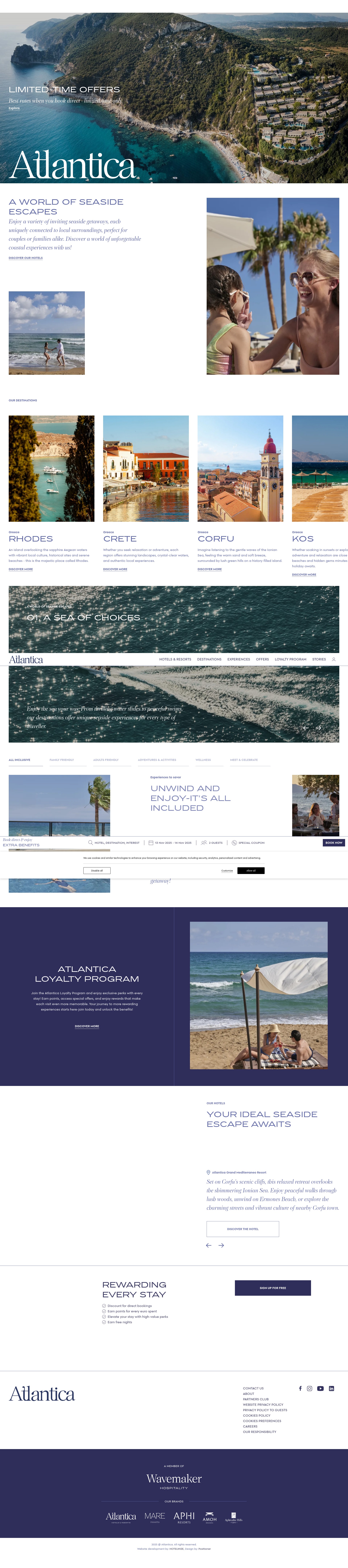 Screenshot of www.atlanticahotels.com
