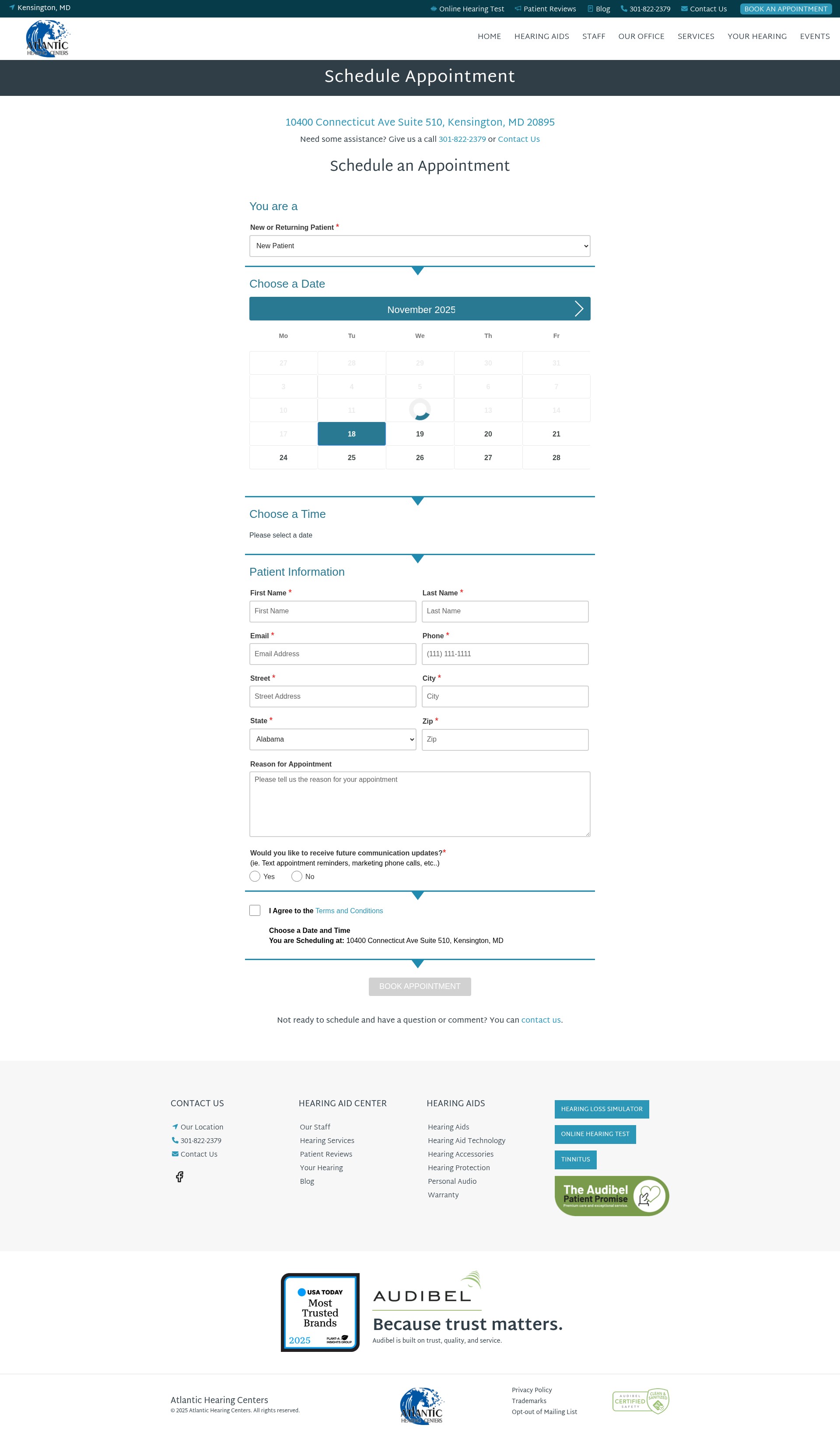 Screenshot of www.atlantichearingcenters.com