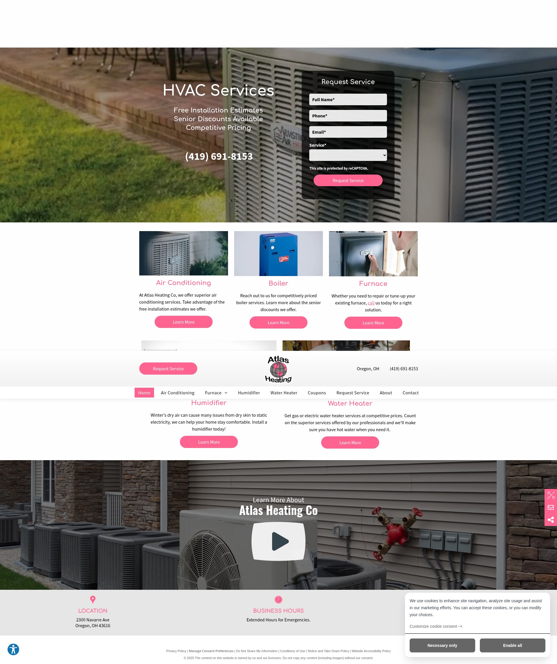 Screenshot of www.atlasheatingco.com
