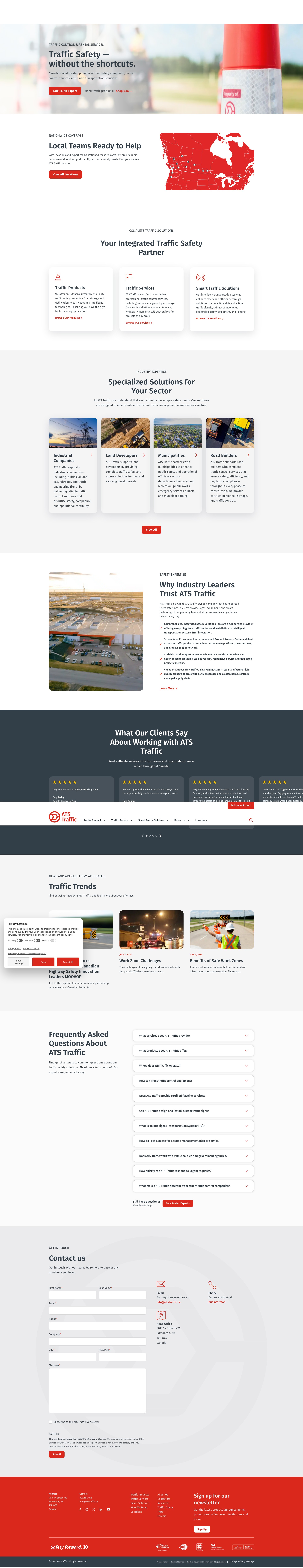 Screenshot of www.atstraffic.ca