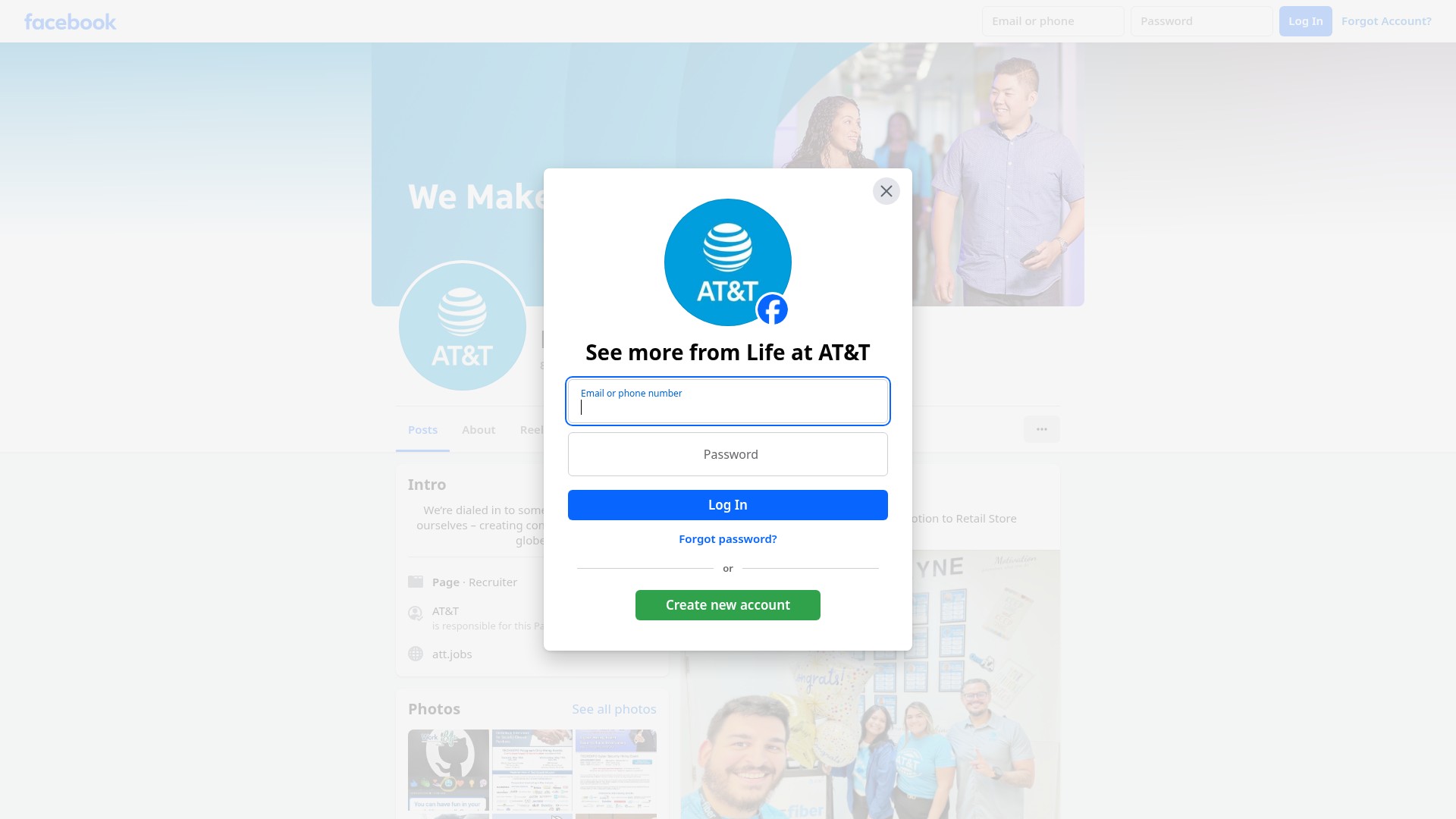 Screenshot of www.att.jobs