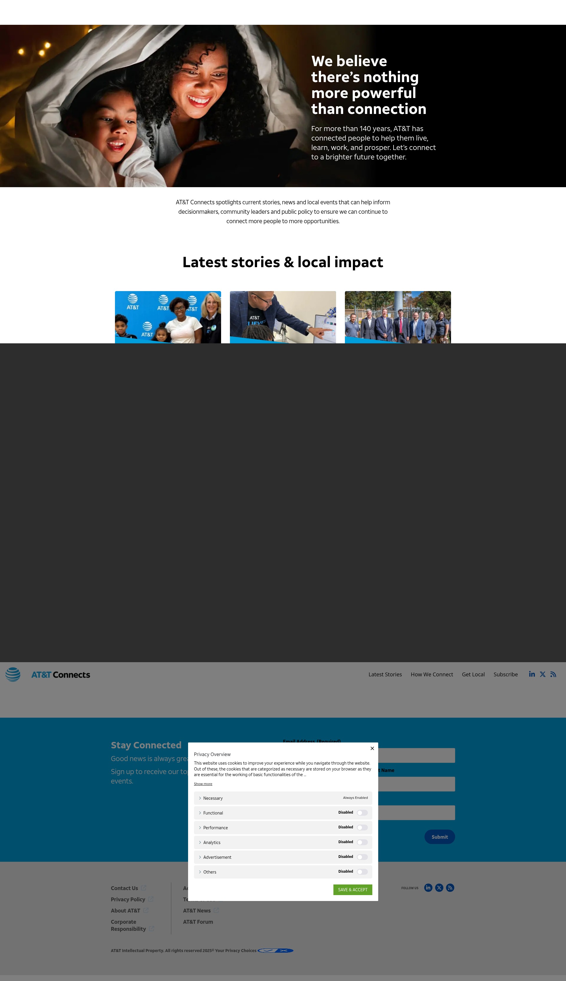 Screenshot of www.attconnects.com