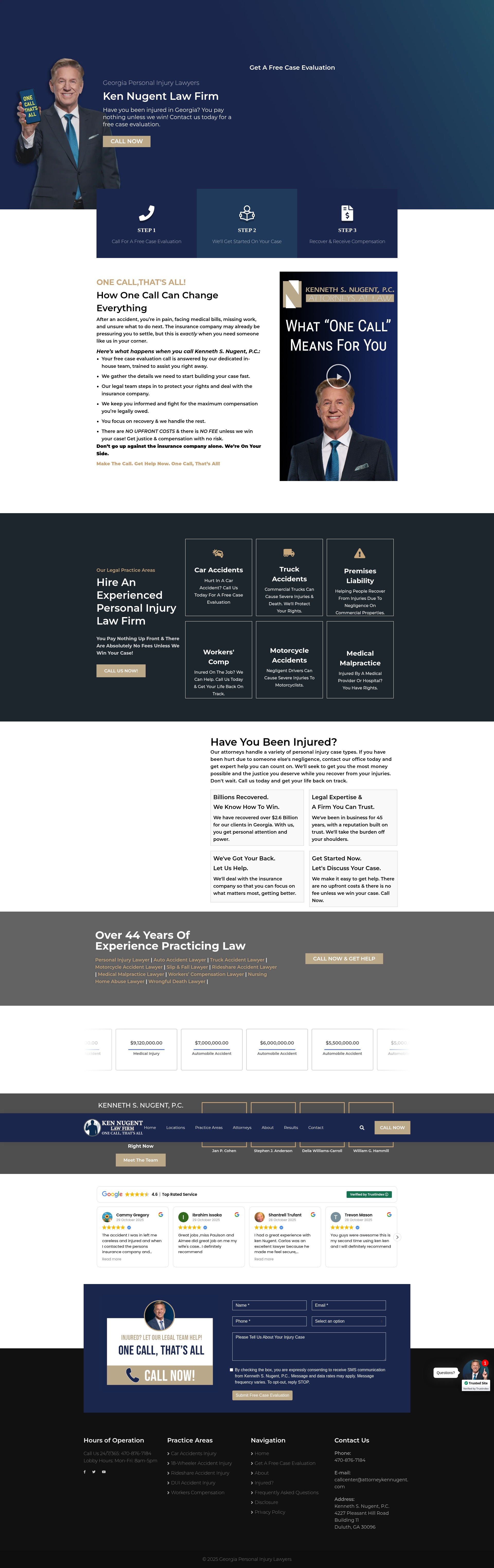 Screenshot of www.attorneykennugent.com