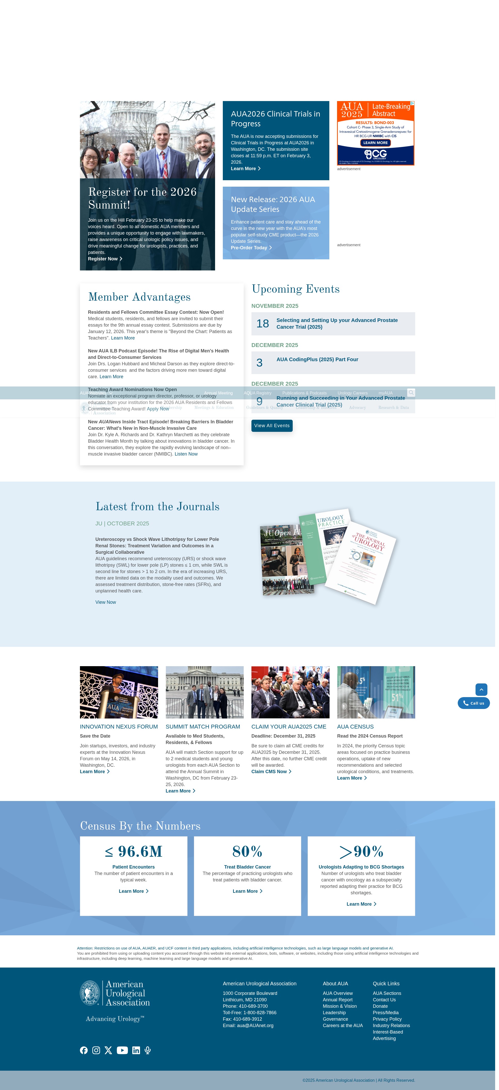 Screenshot of www.auanet.org