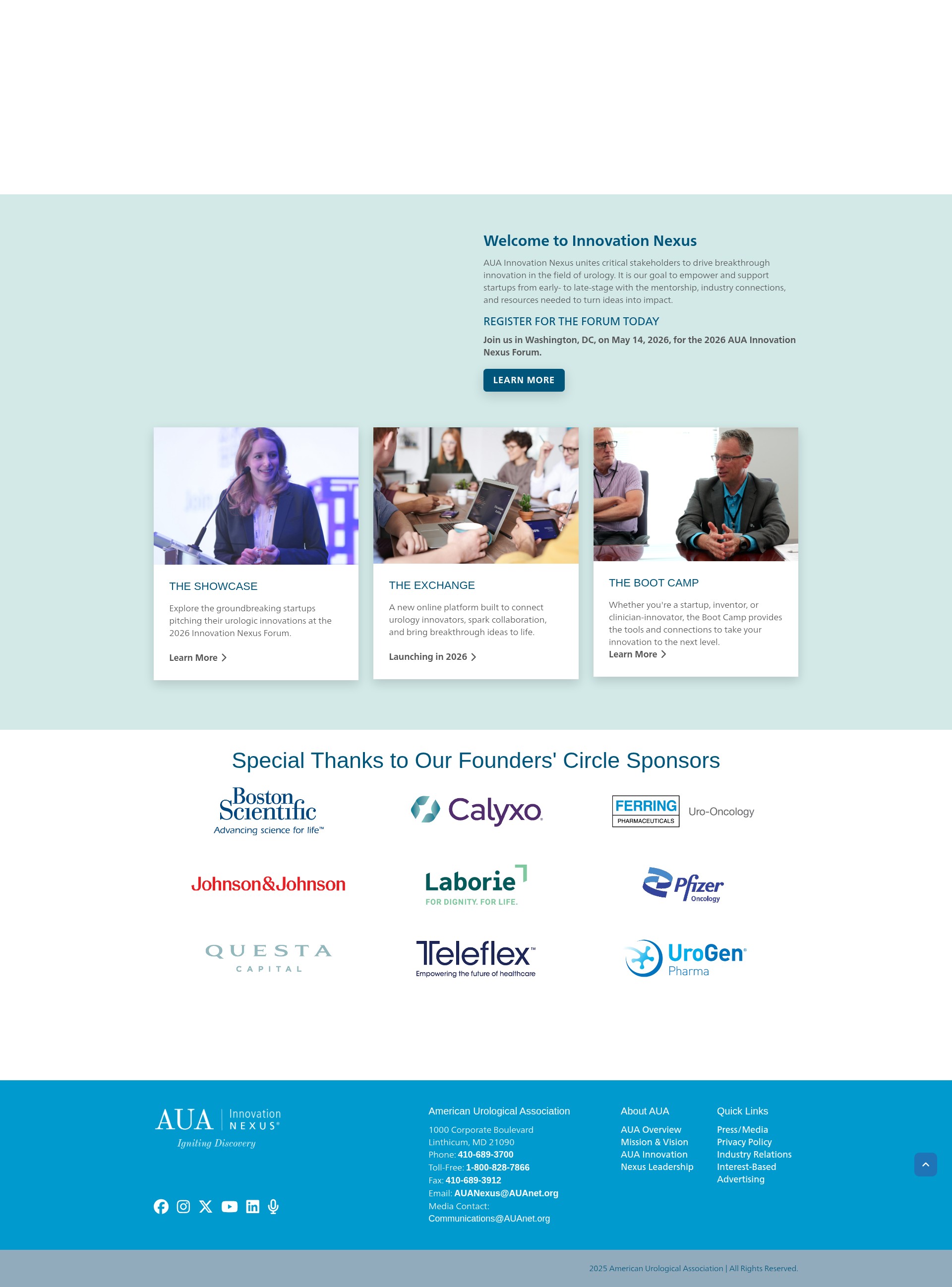 Screenshot of www.auanexus.org