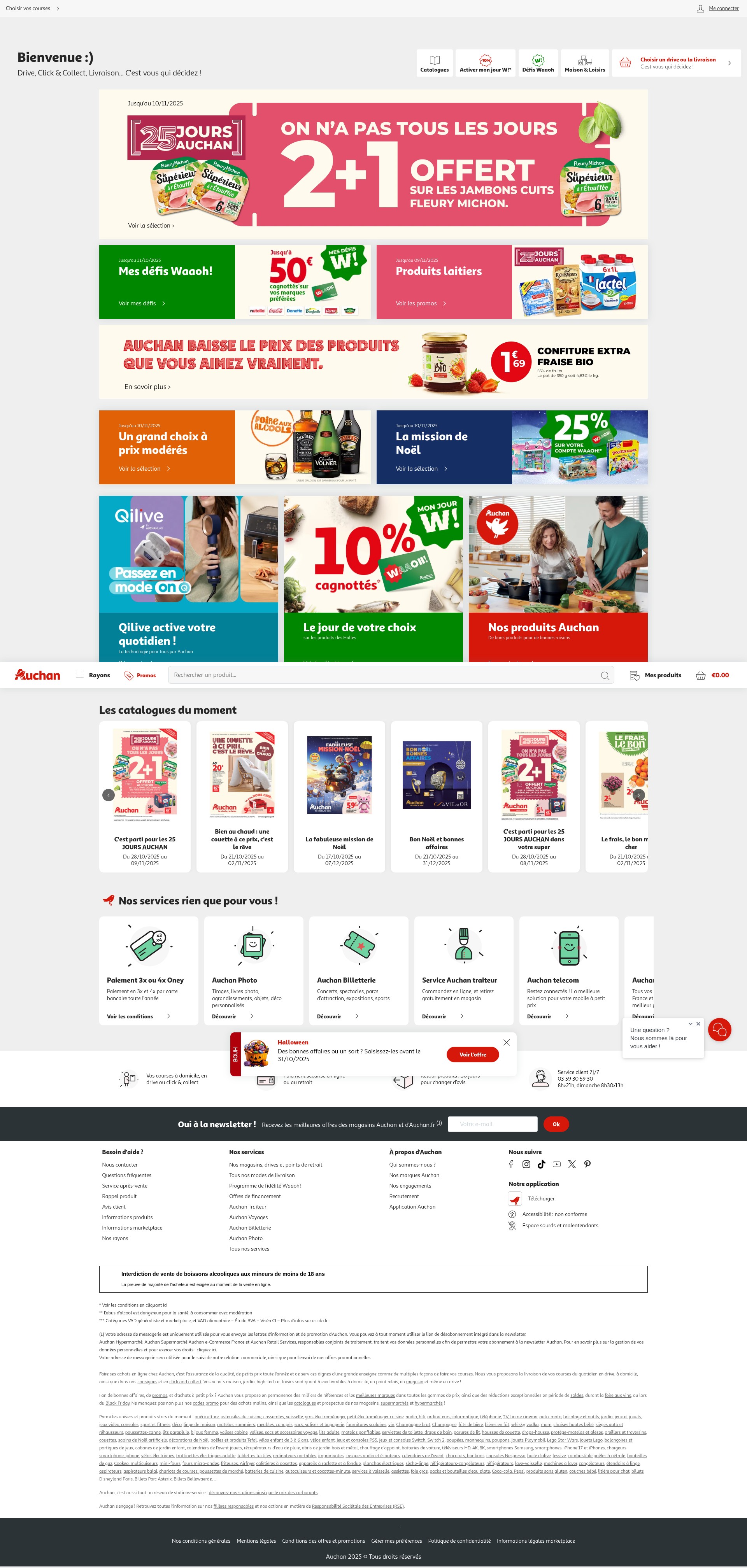 Screenshot of www.auchan.fr