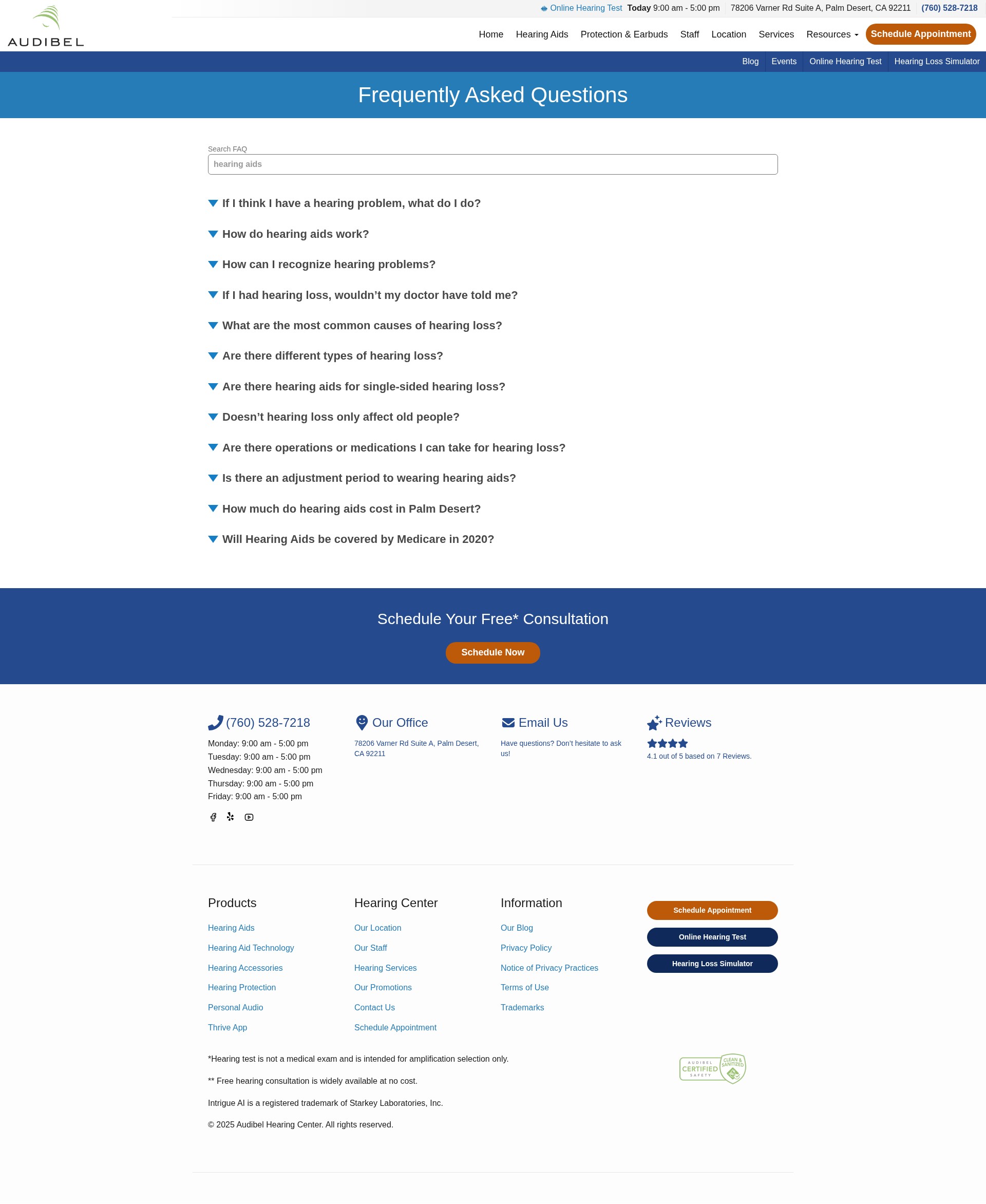 Screenshot of www.audibelpalmdesert.com