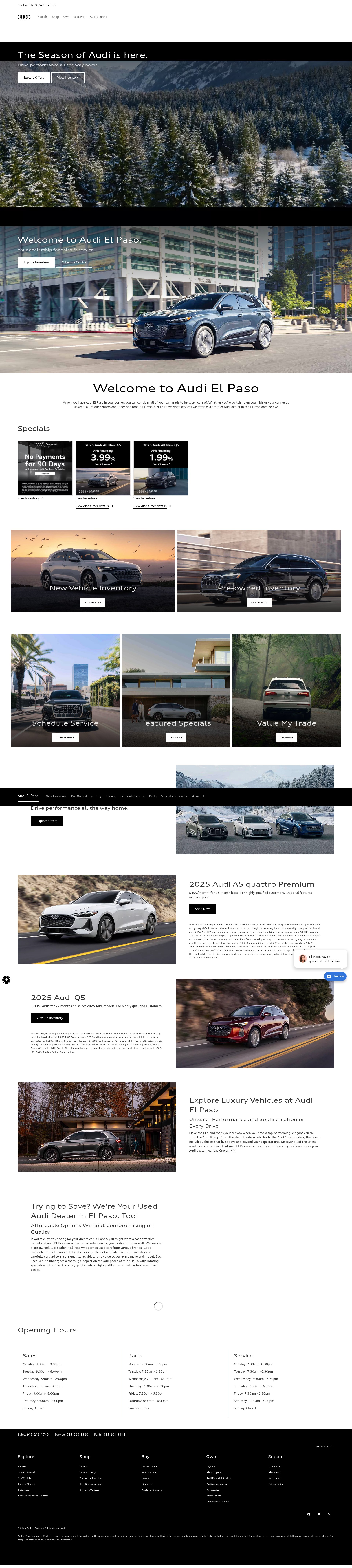 Screenshot of www.audielpaso.com