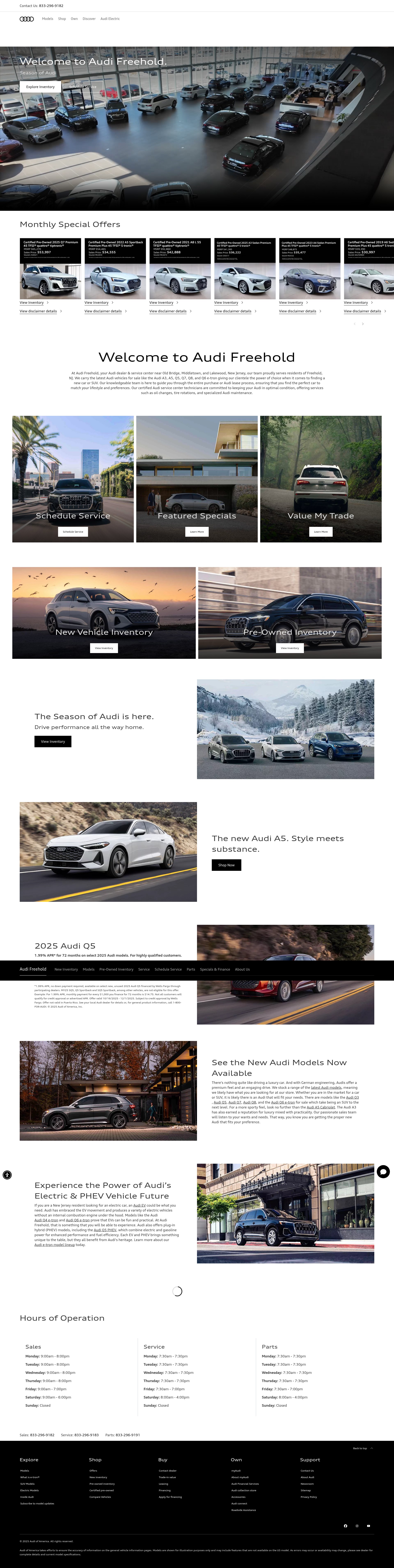 Screenshot of www.audifreehold.com