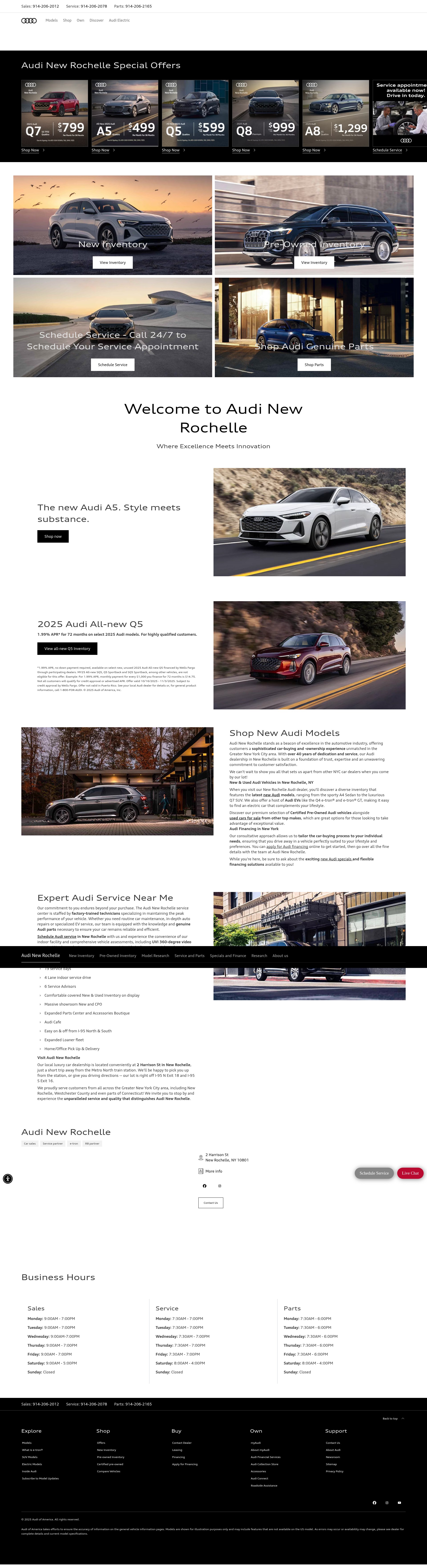 Screenshot of www.audinewrochelle.com