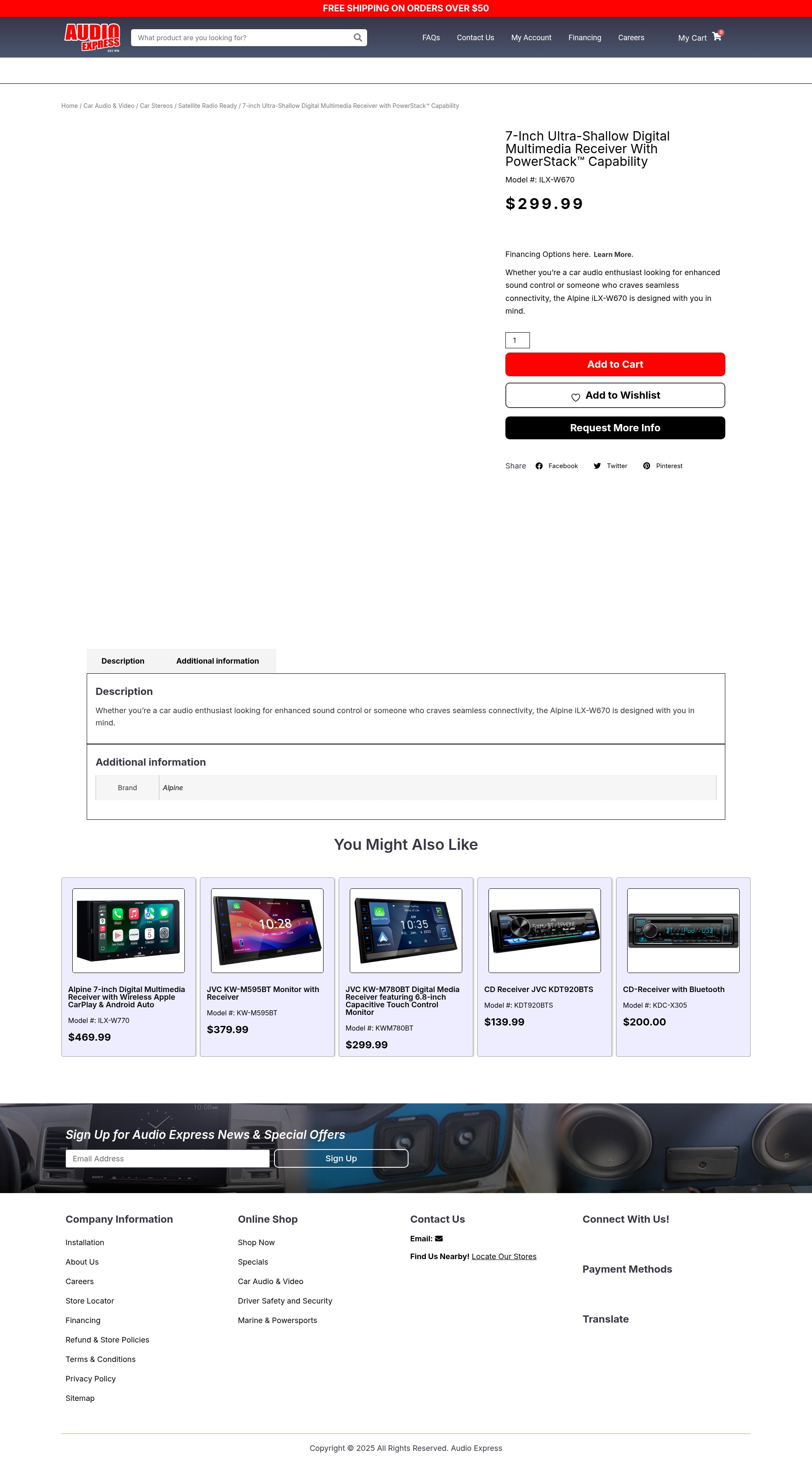 Screenshot of www.audioexpress.com