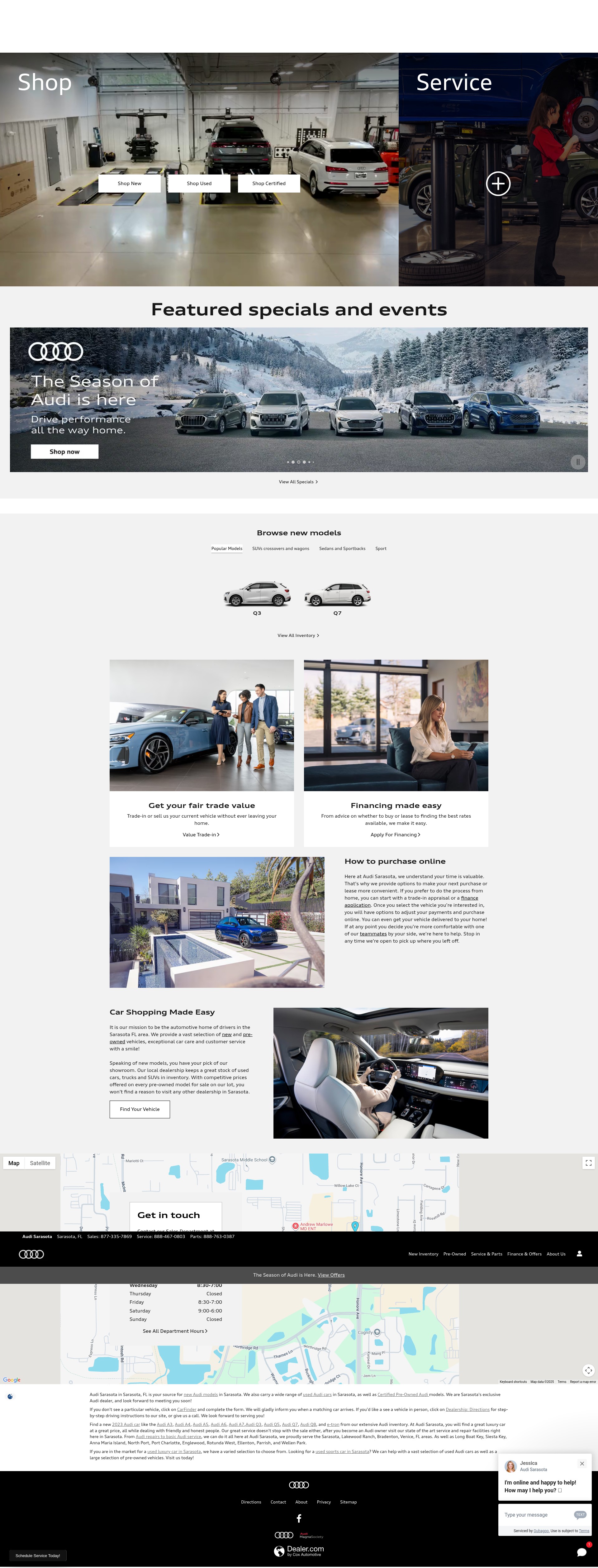 Screenshot of www.audisarasota.com