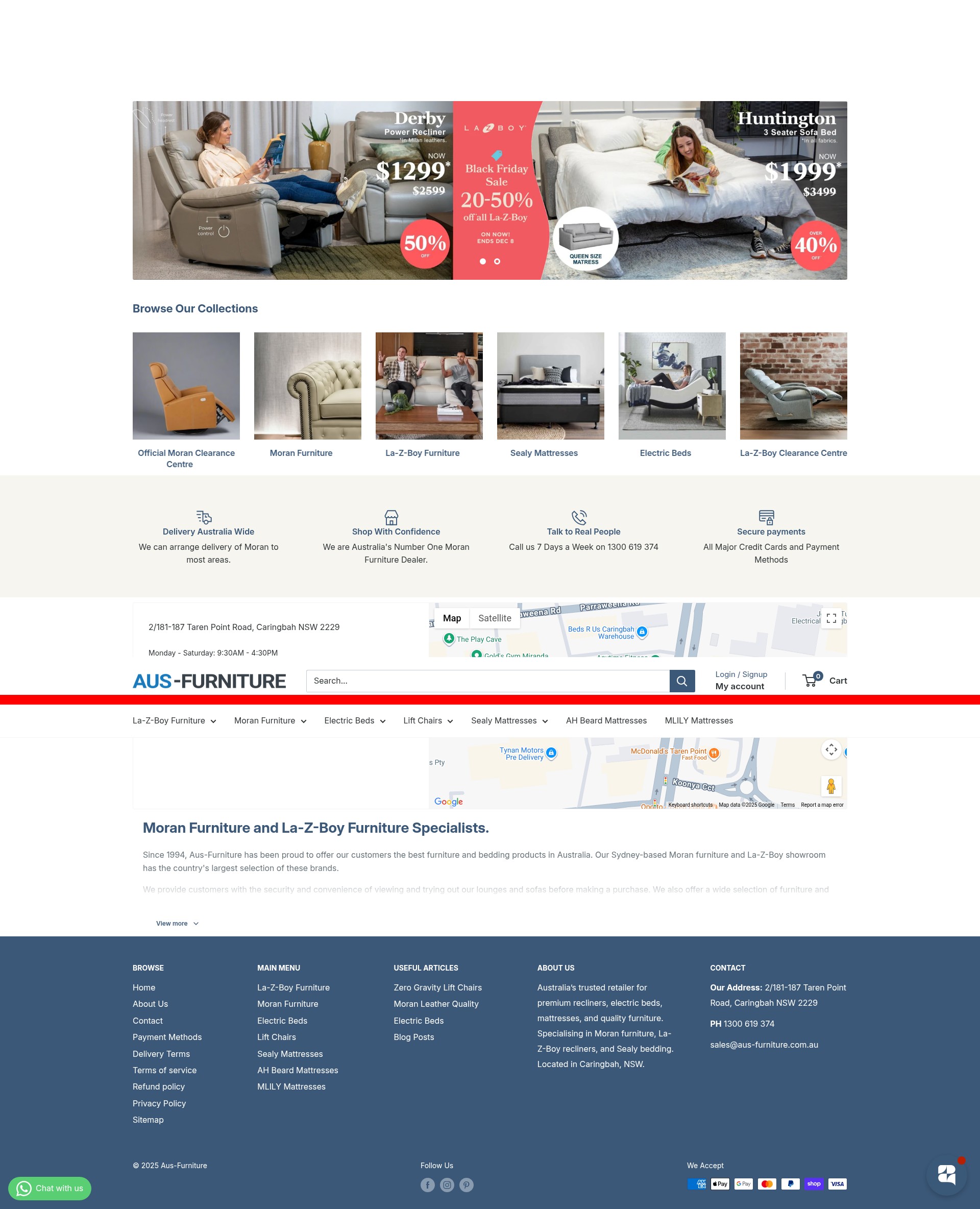 Screenshot of www.aus-furniture.com.au