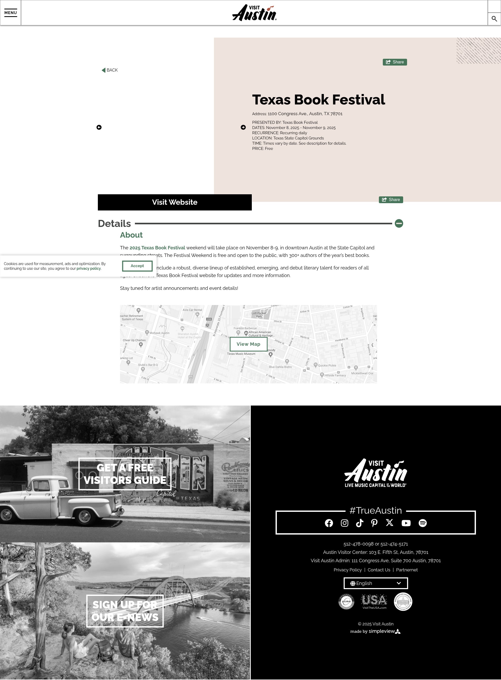 Screenshot of www.austintexas.org