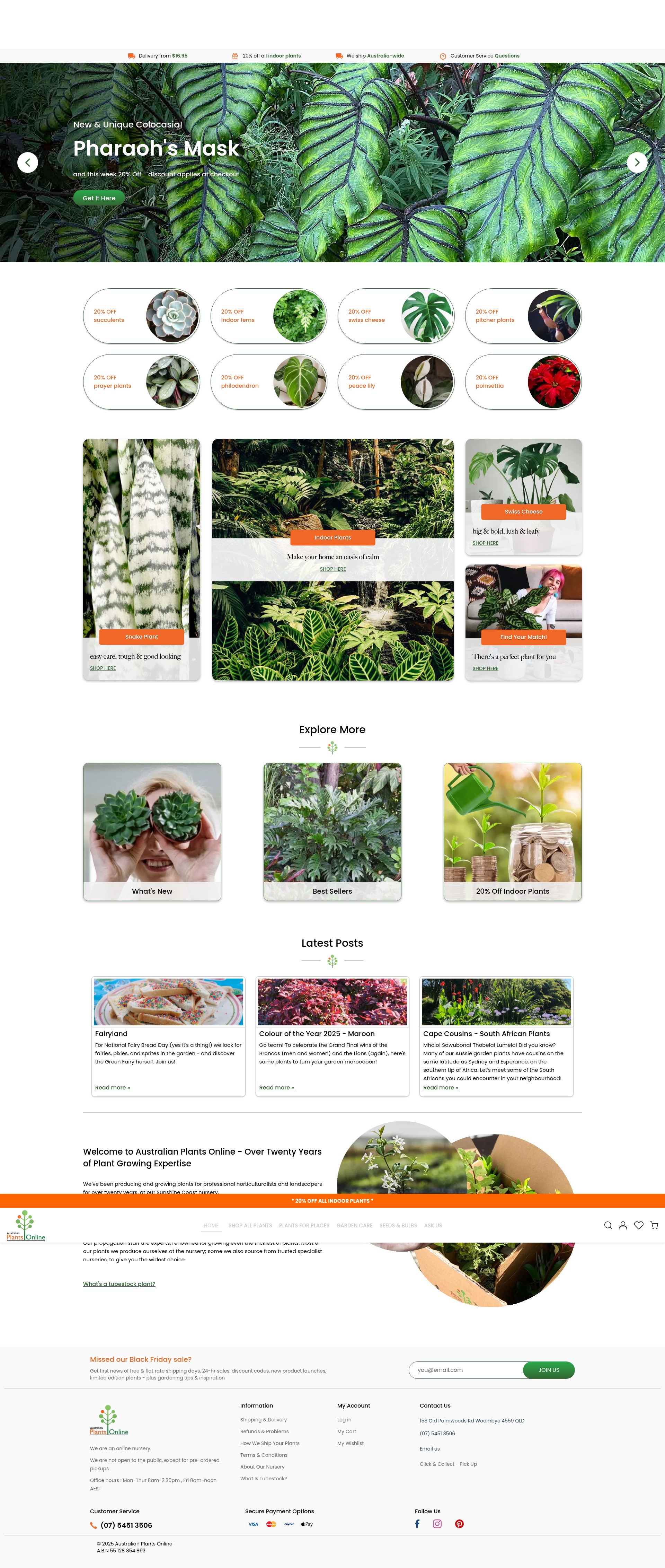 Screenshot of www.australianplantsonline.com.au