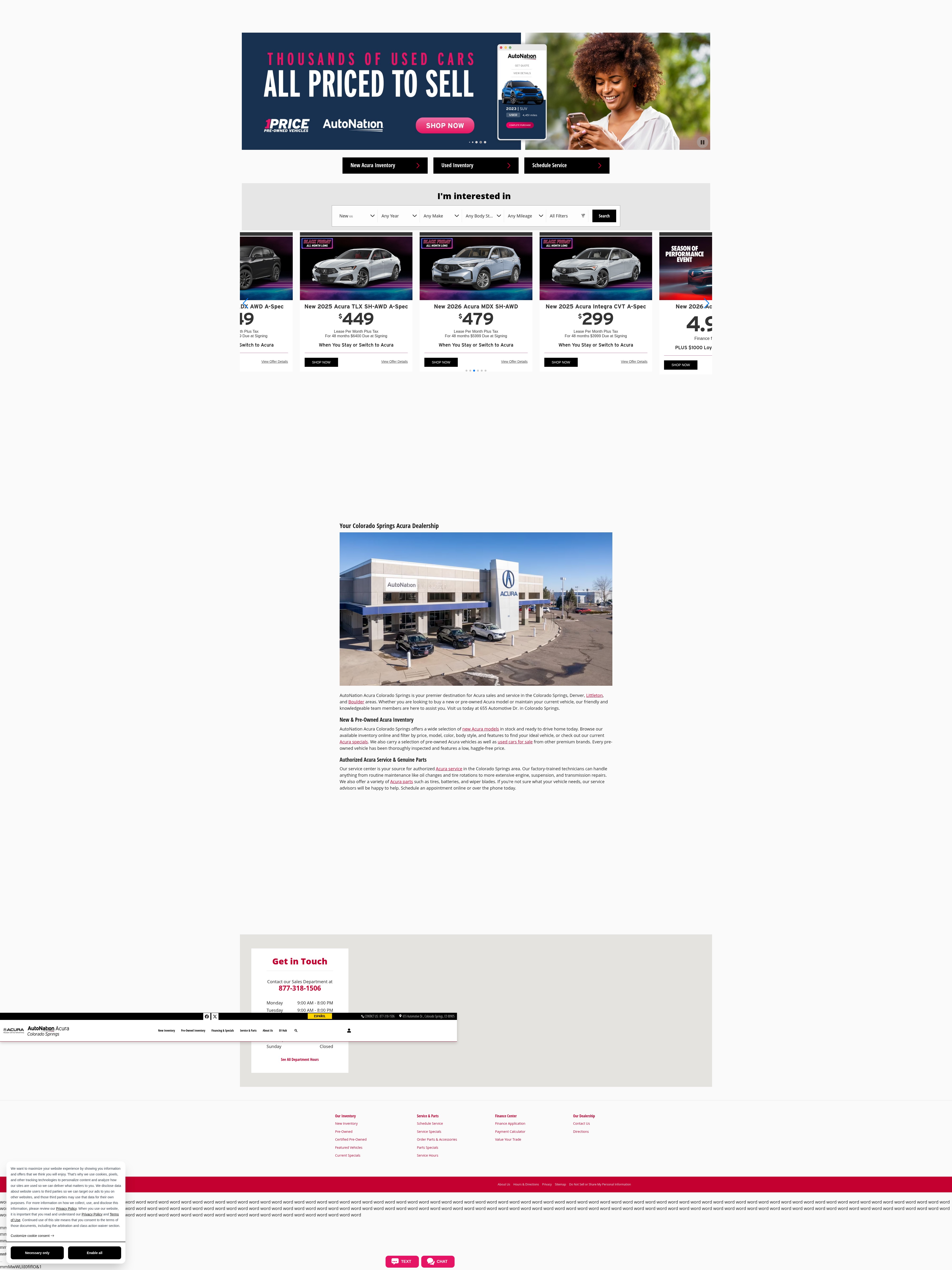 Screenshot of www.autonationacuracoloradosprings.com