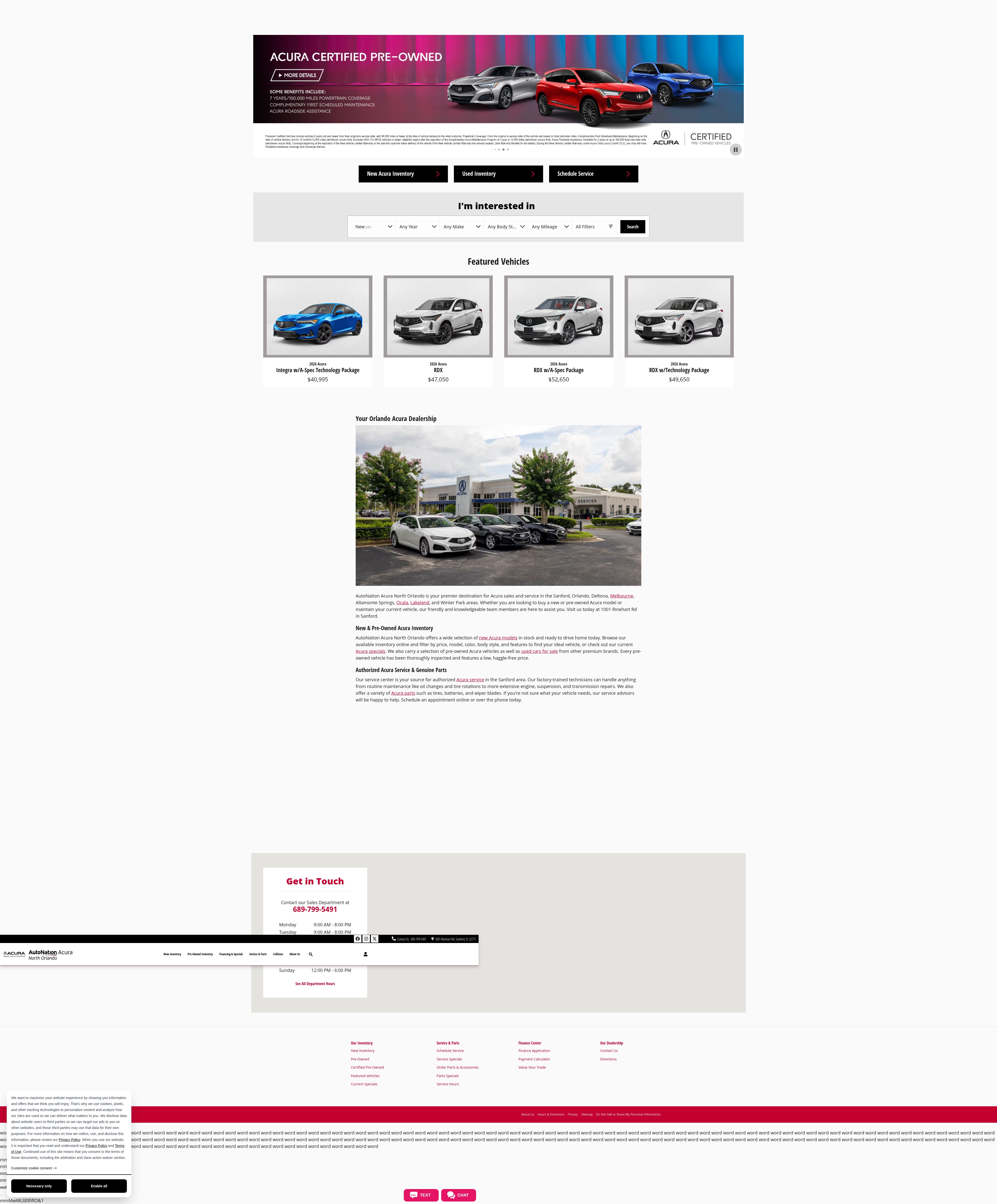 Screenshot of www.autonationacuranorthorlando.com