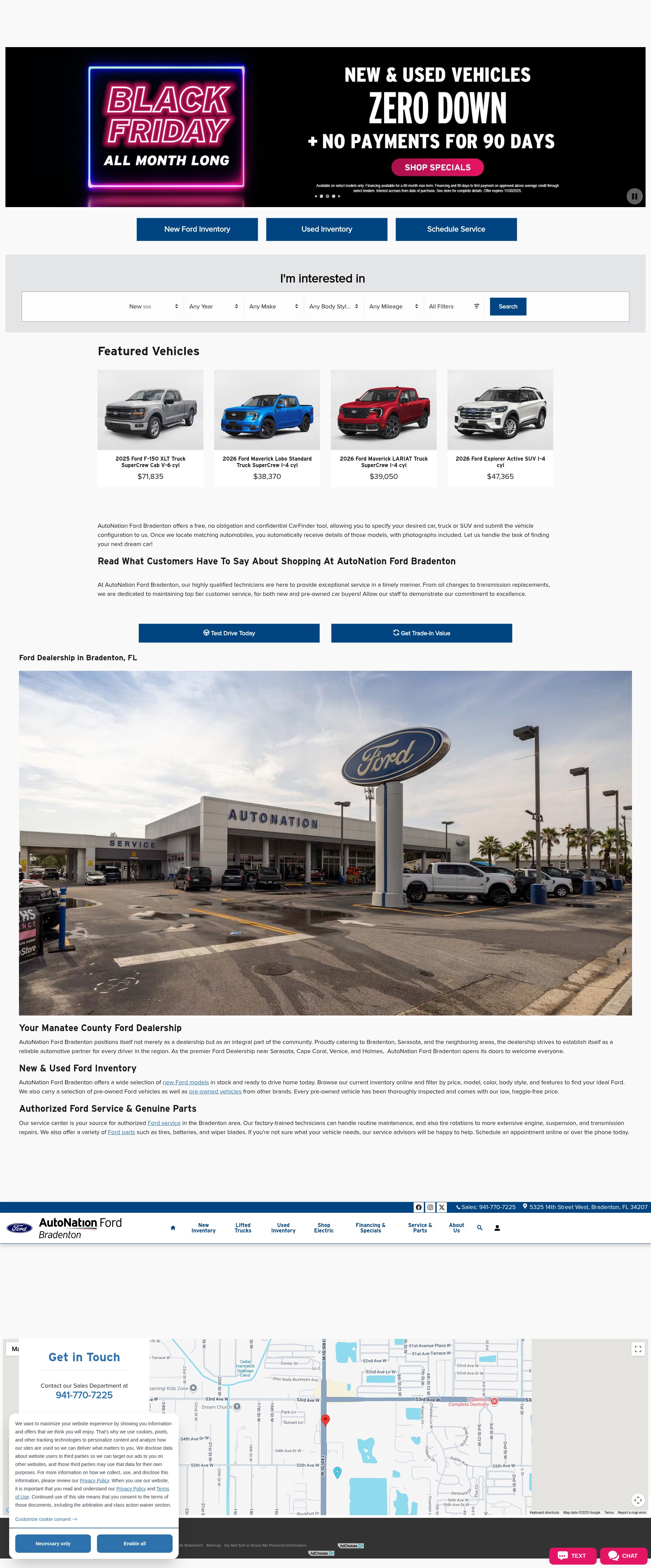 Screenshot of www.autonationfordbradenton.com