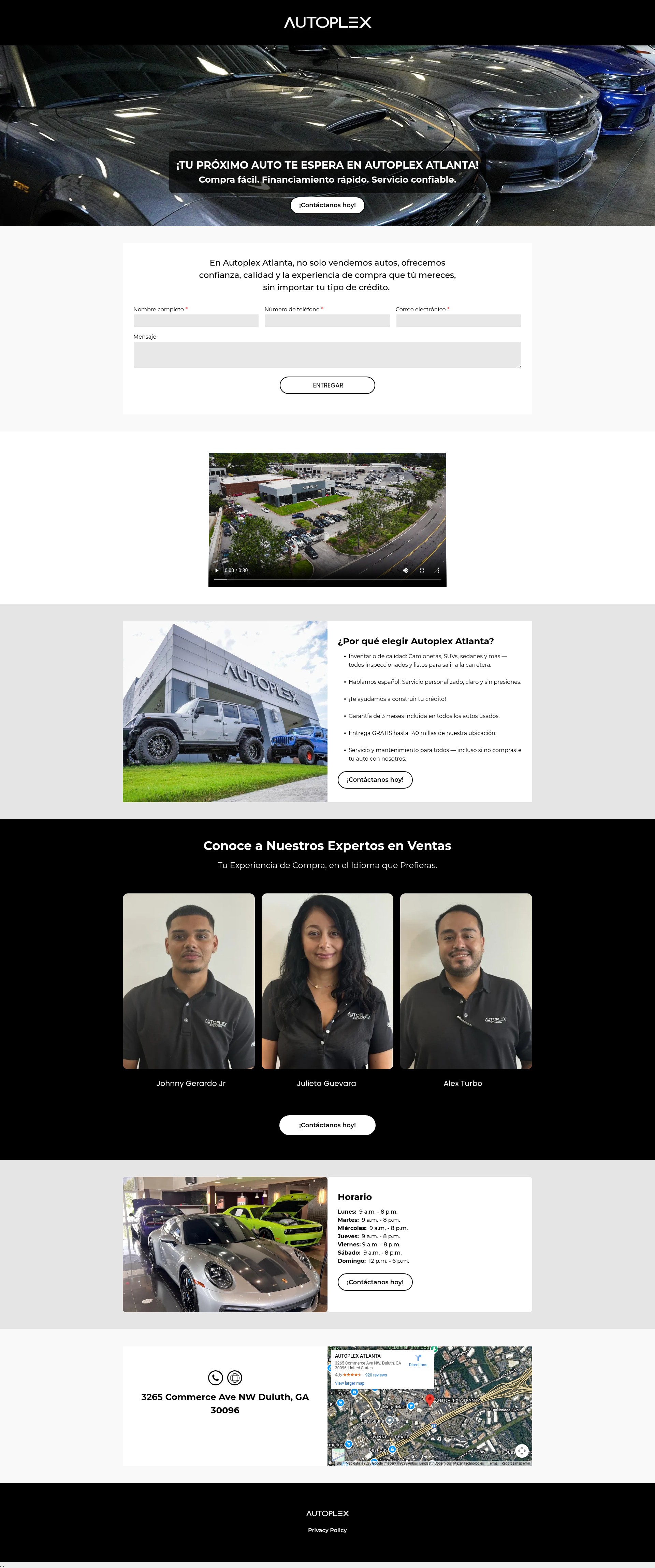 Screenshot of www.autoplexduluth.com
