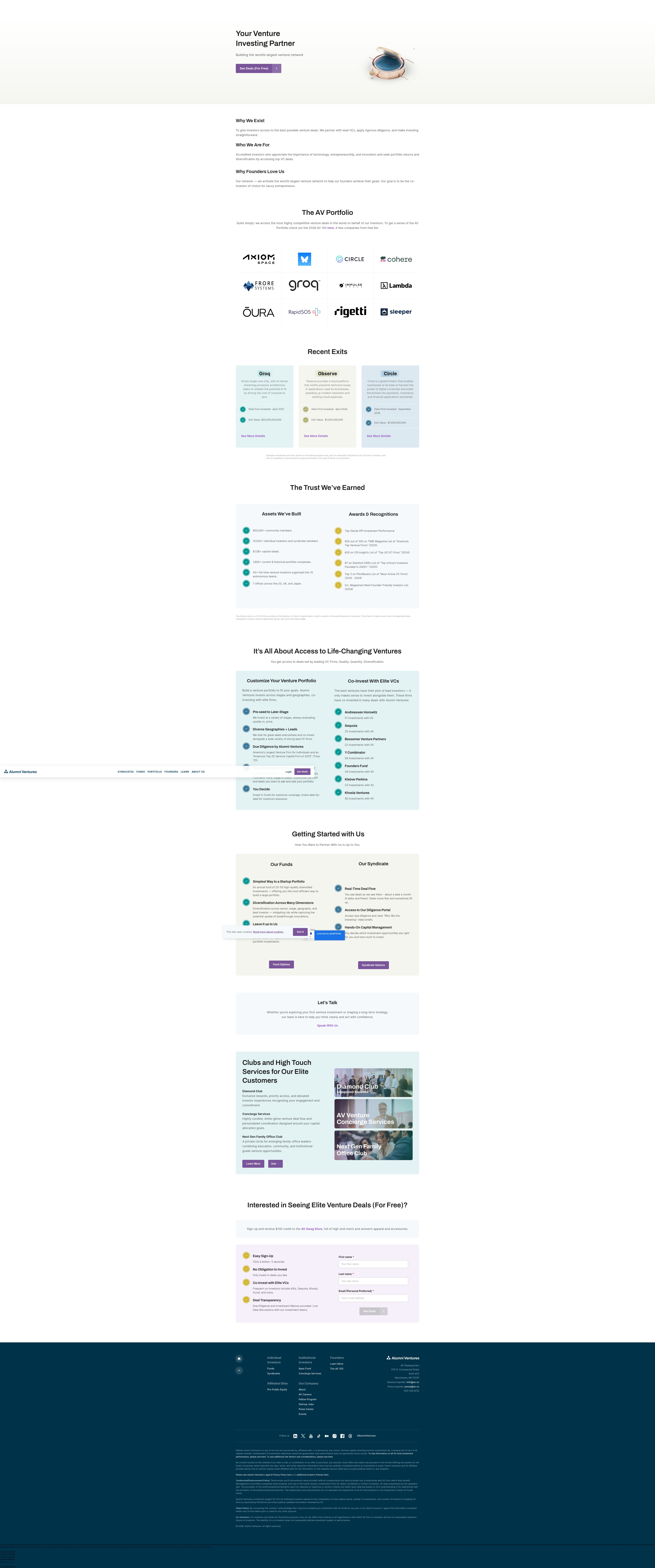 Screenshot of www.av.vc