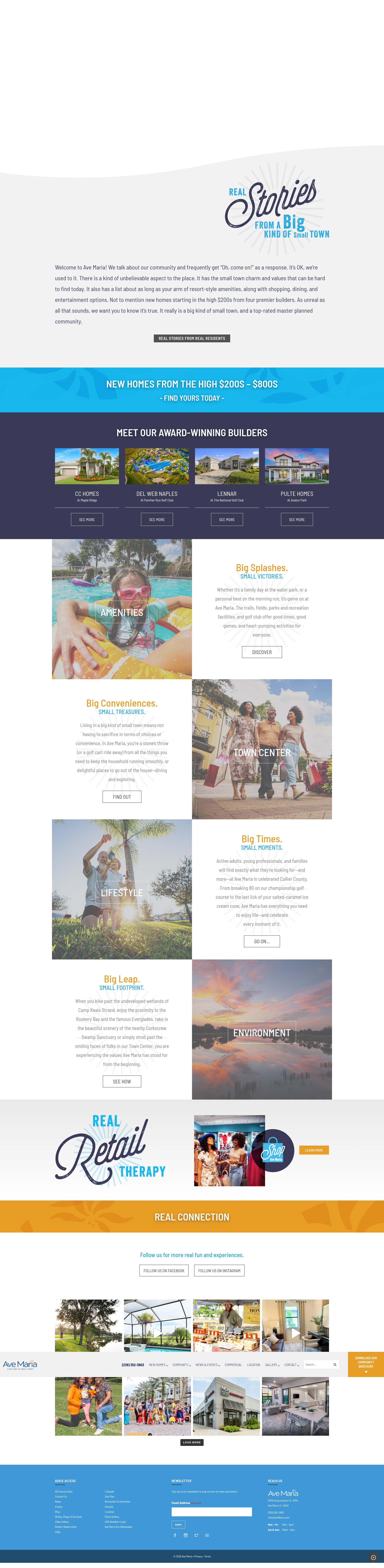 Screenshot of www.avemaria.com