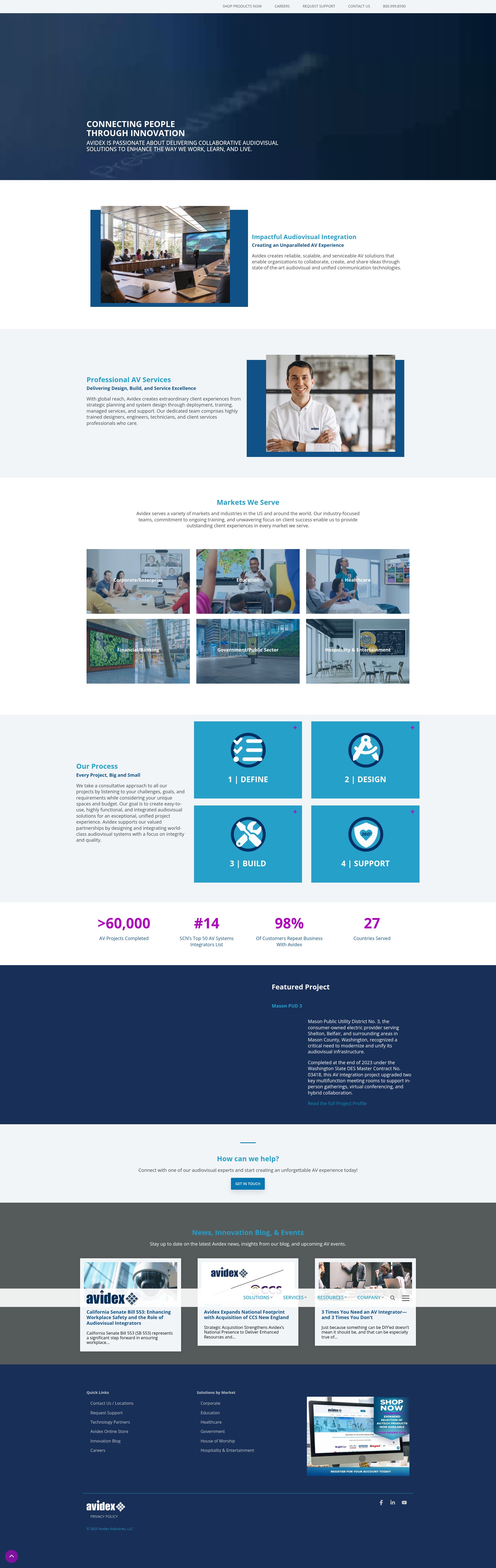 Screenshot of www.avidex.com