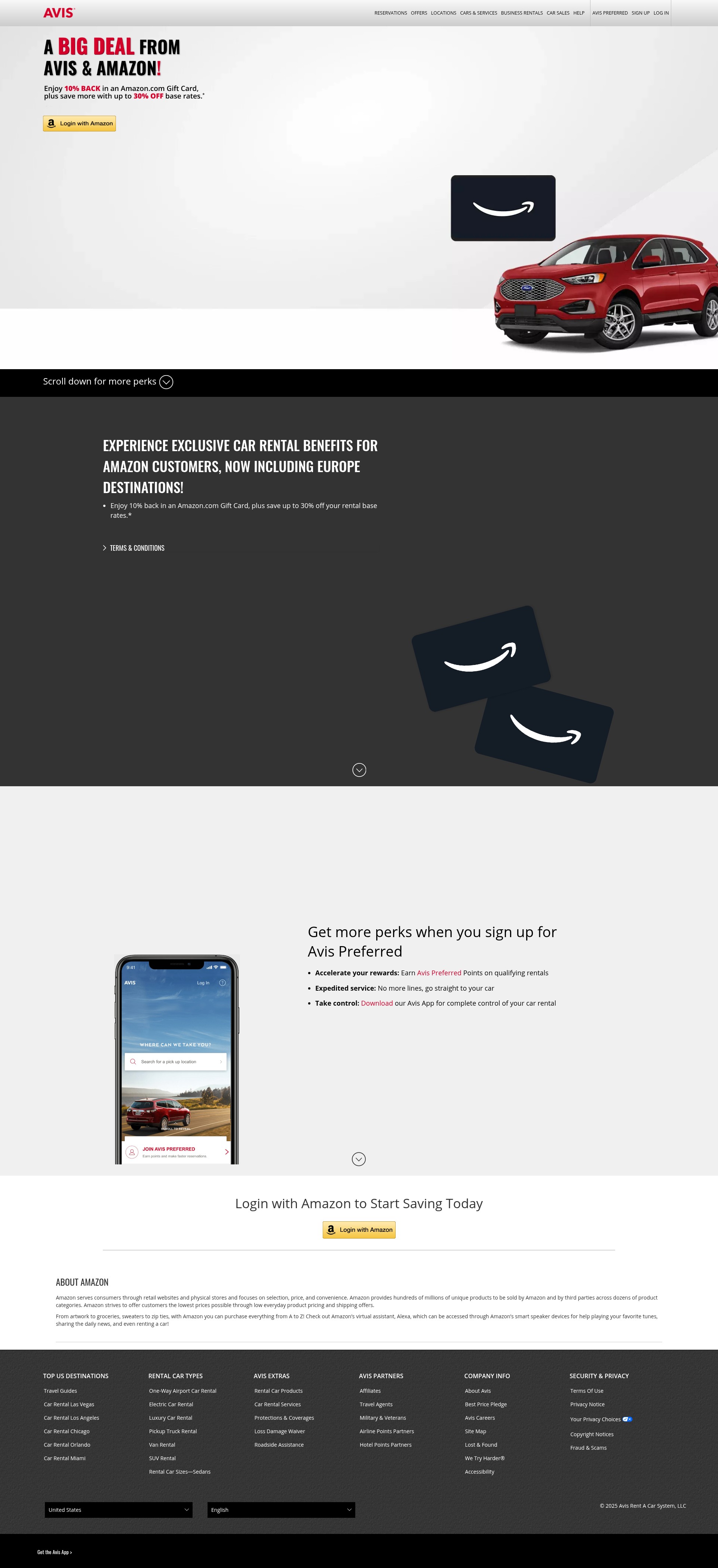 Screenshot of www.avis.com