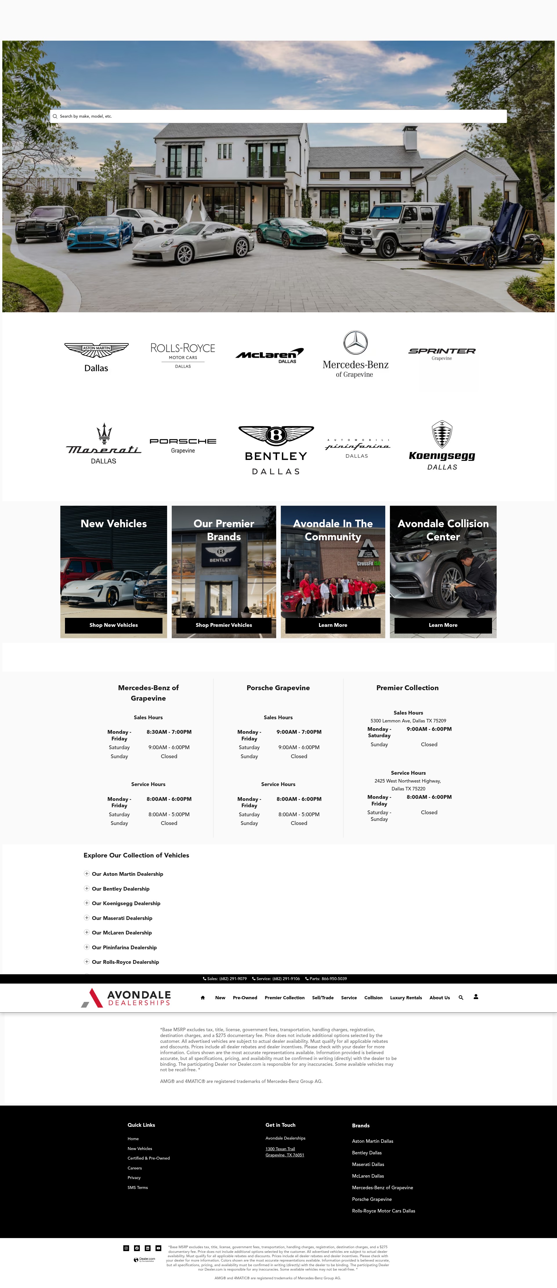 Screenshot of www.avondale.com