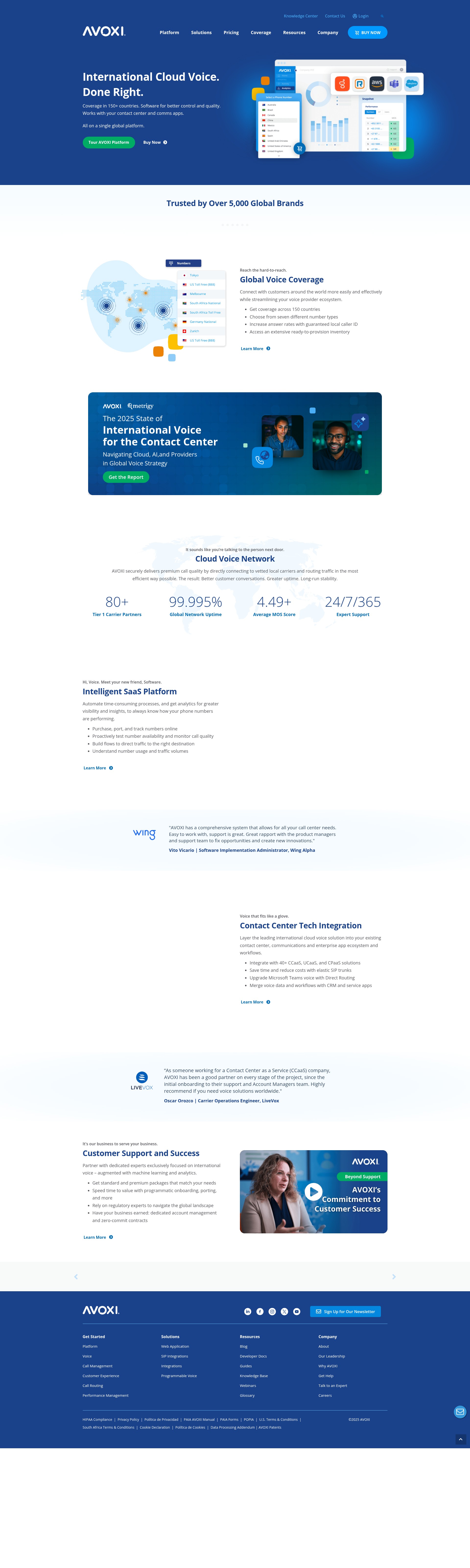 Screenshot of www.avoxi.com