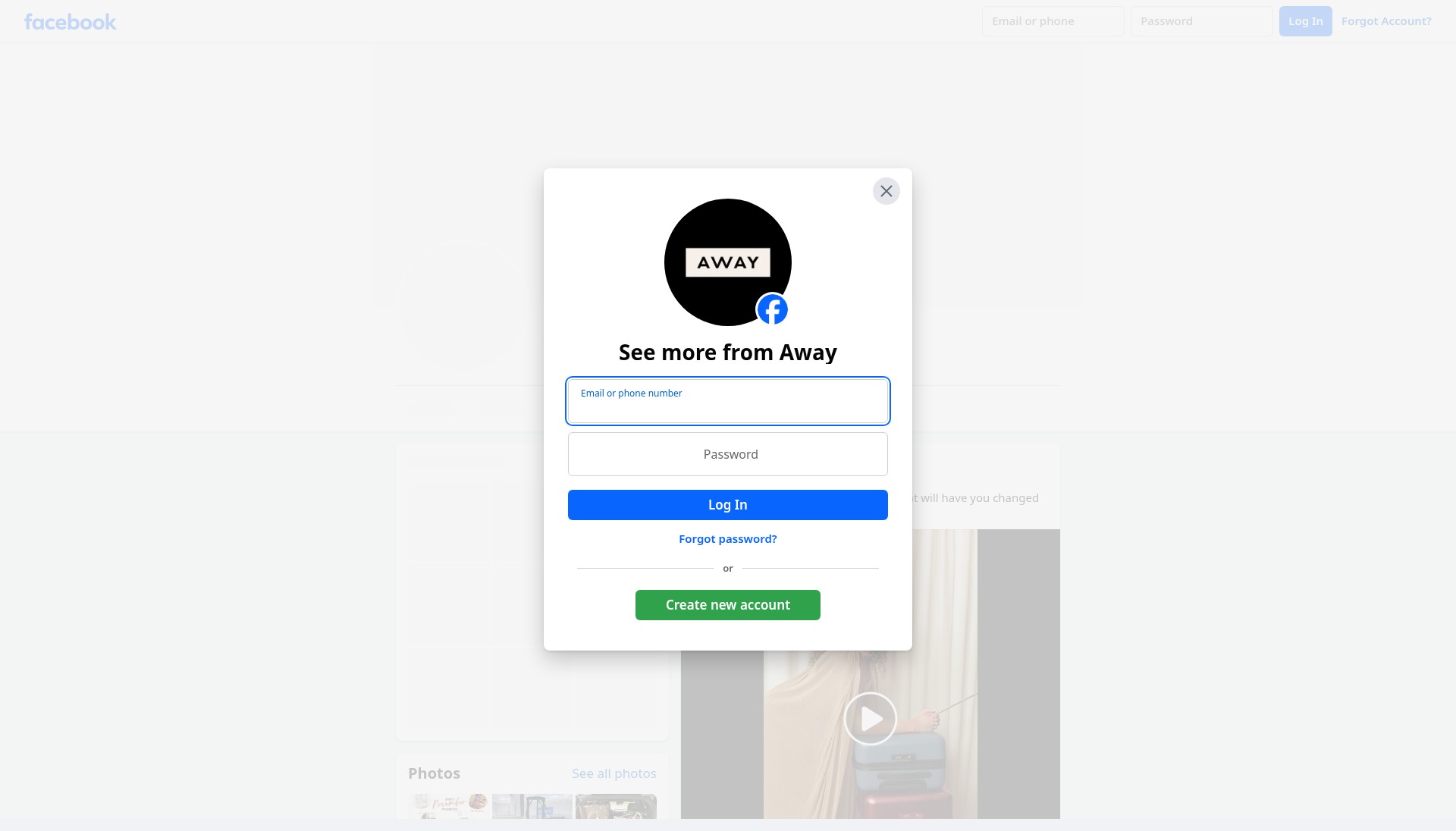 Screenshot of www.awaytravel.com