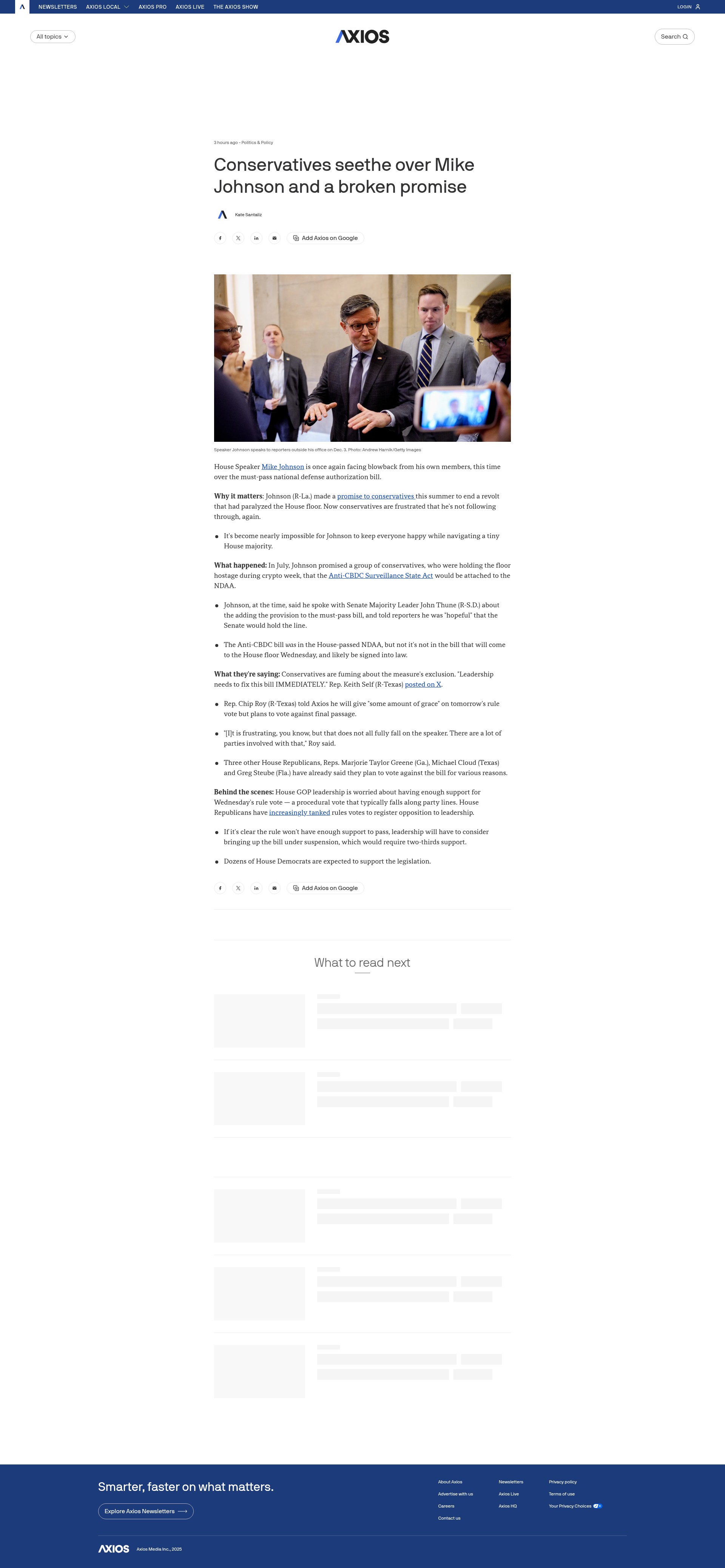 Screenshot of www.axios.com