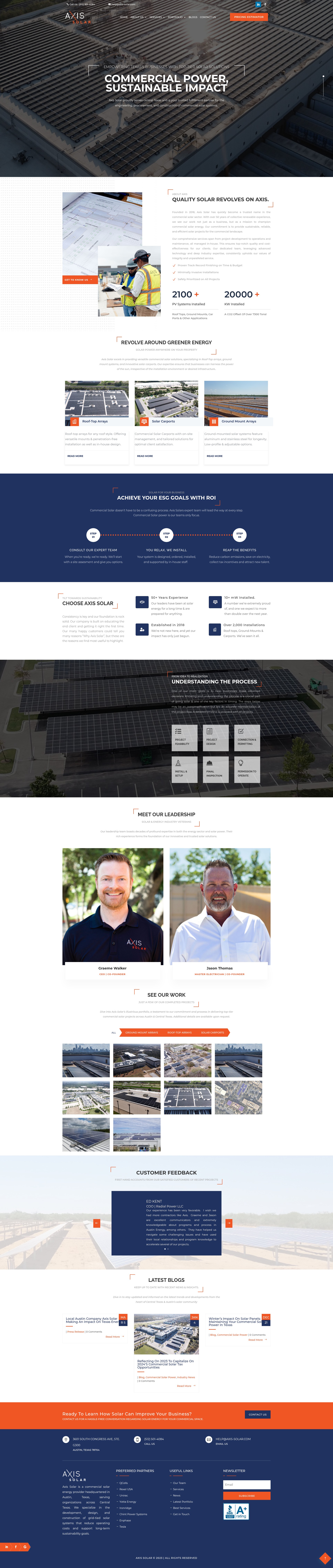 Screenshot of www.axis-solar.com
